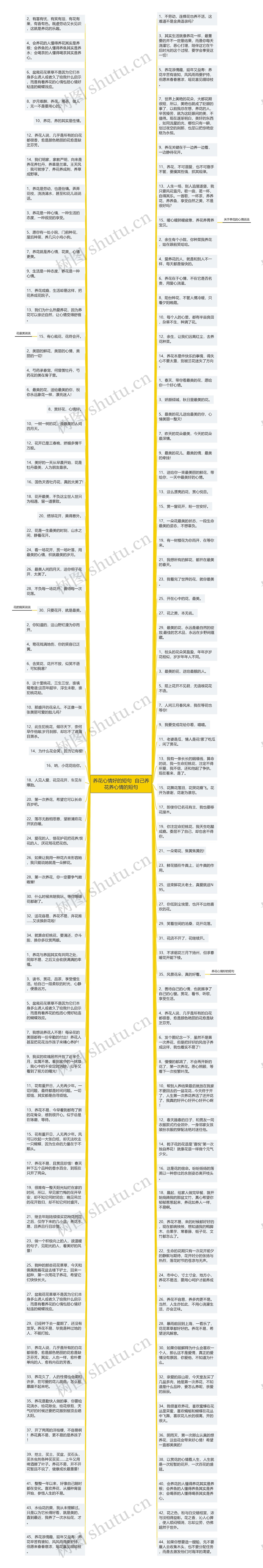 养花心情好的短句 自己养花养心情的短句思维导图高清图 养花心情好的短句 自己养花养心情的短句思维导图