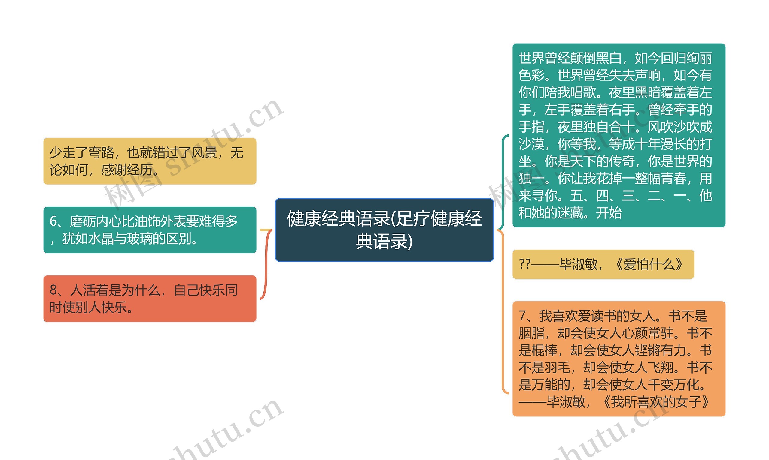 健康经典语录(足疗健康经典语录)思维导图