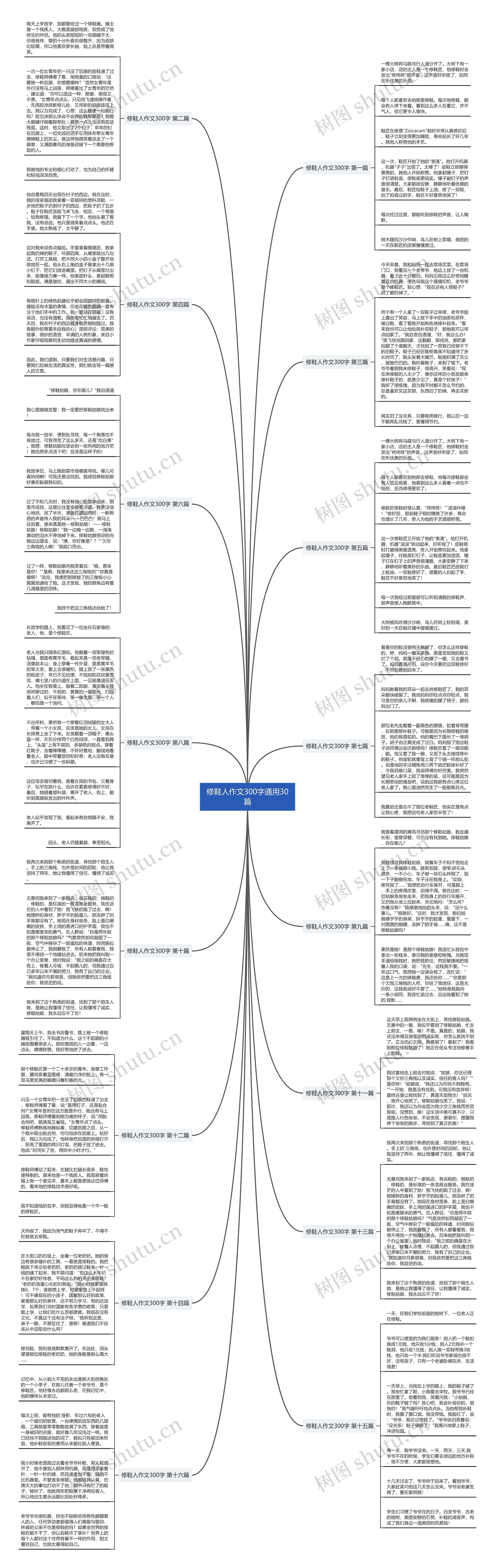 修鞋人作文300字通用30篇 修鞋人作文300字通用30篇