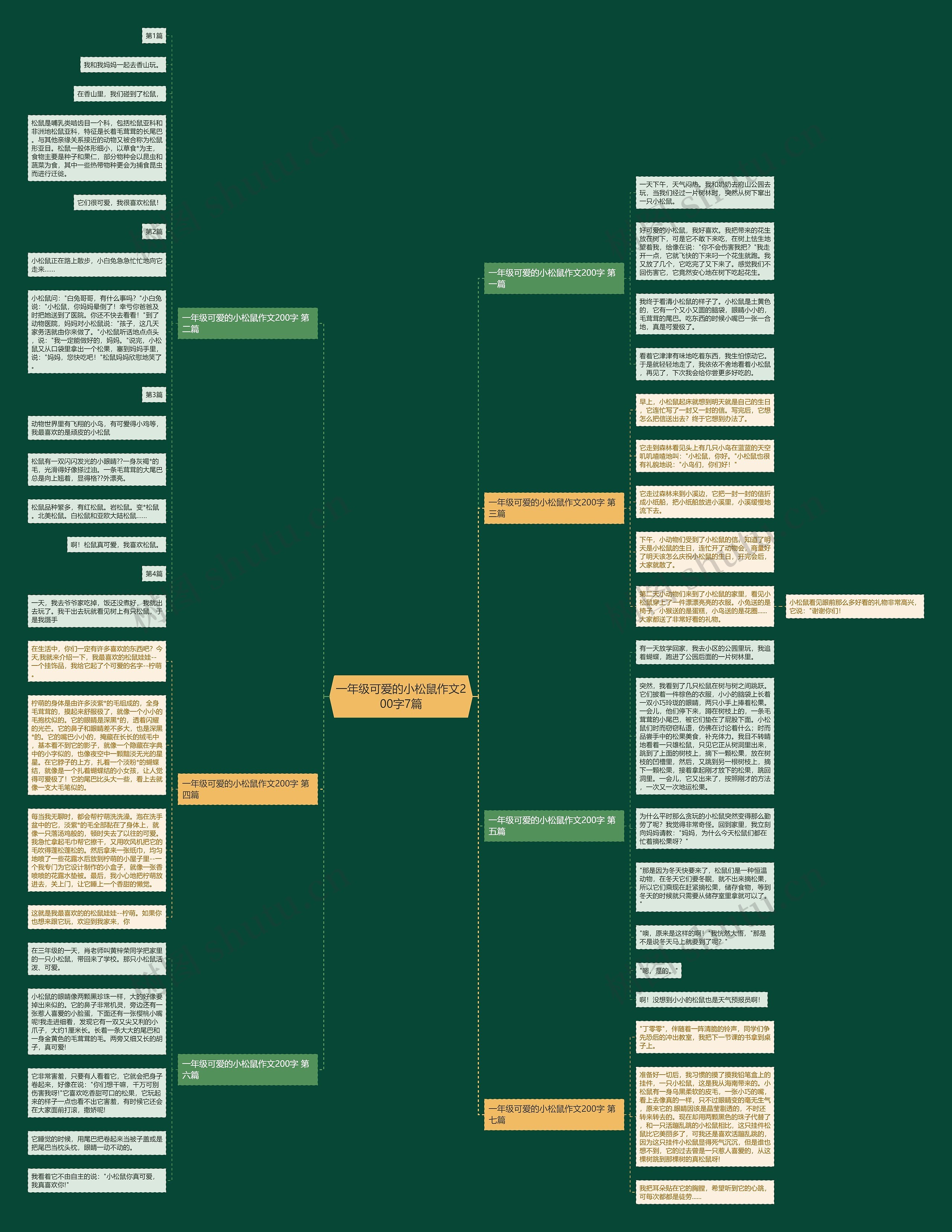 一年级可爱的小松鼠作文200字7篇 一年级可爱的小松鼠作文200字7篇