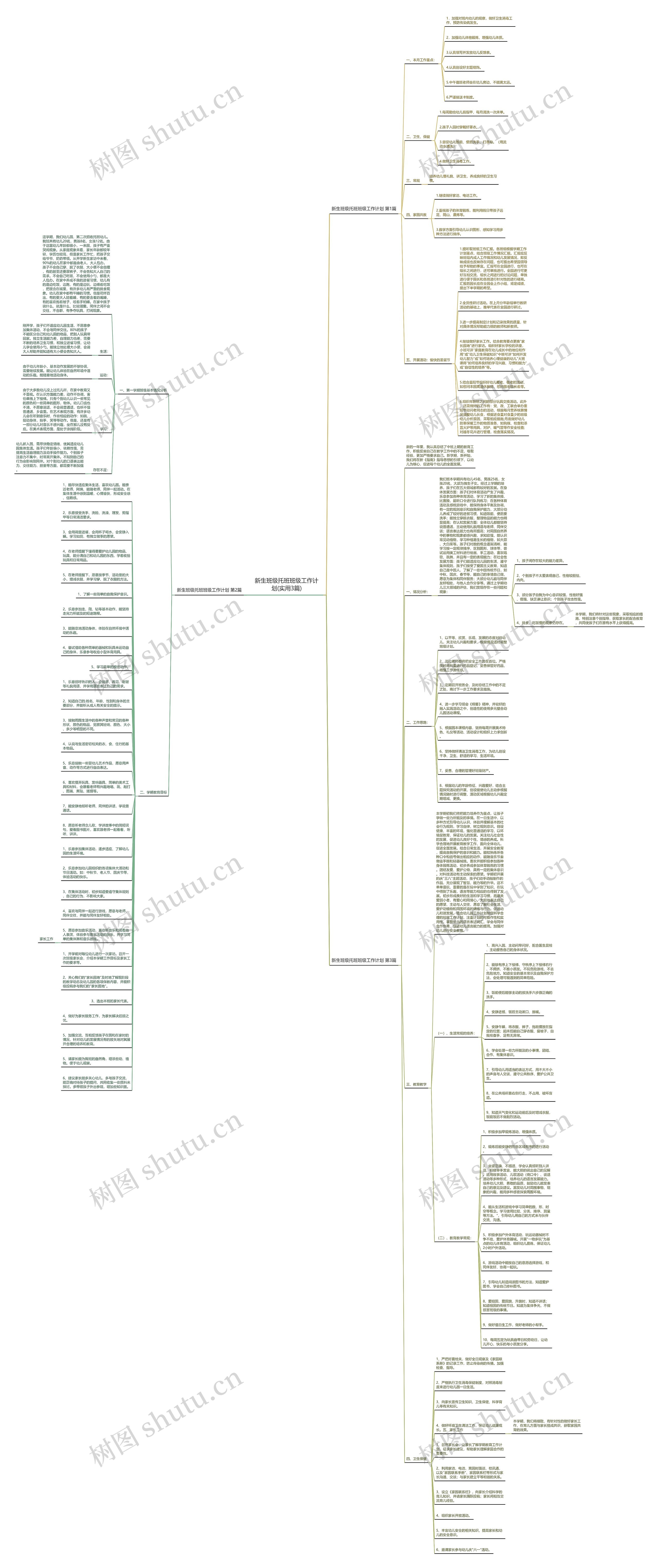 新生班级托班班级工作计划(实用3篇)思维导图