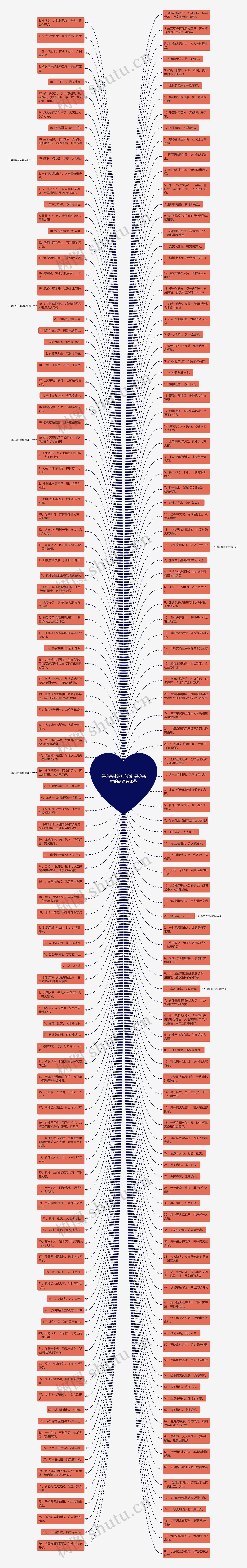 保护森林的几句话  保护森林的话语有哪些思维导图