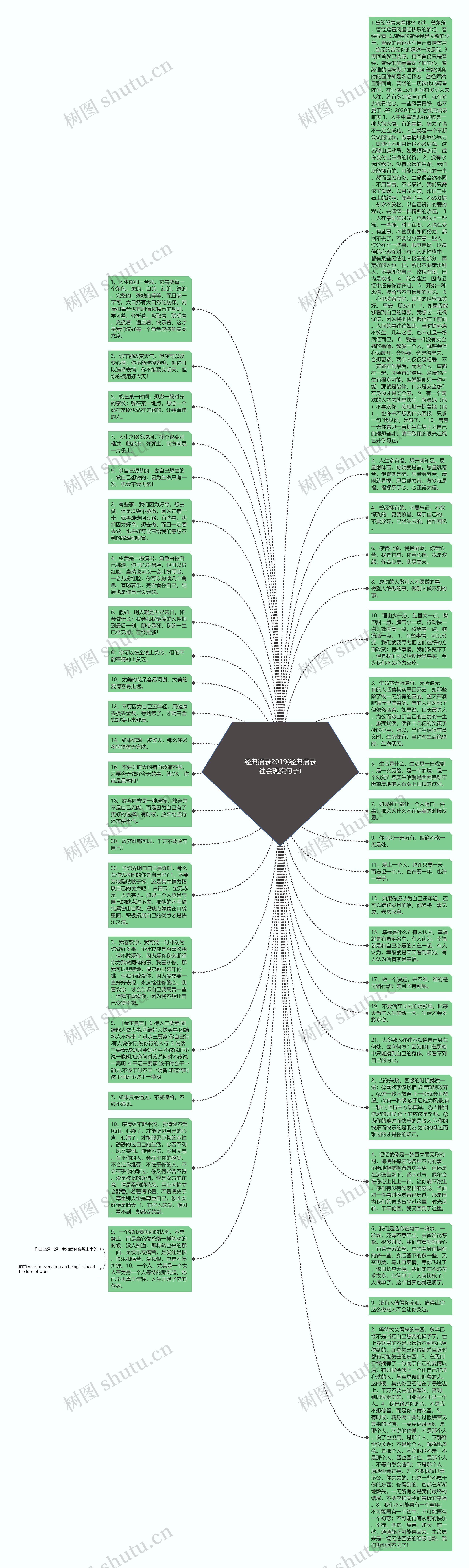 经典语录2019(经典语录社会现实句子)思维导图