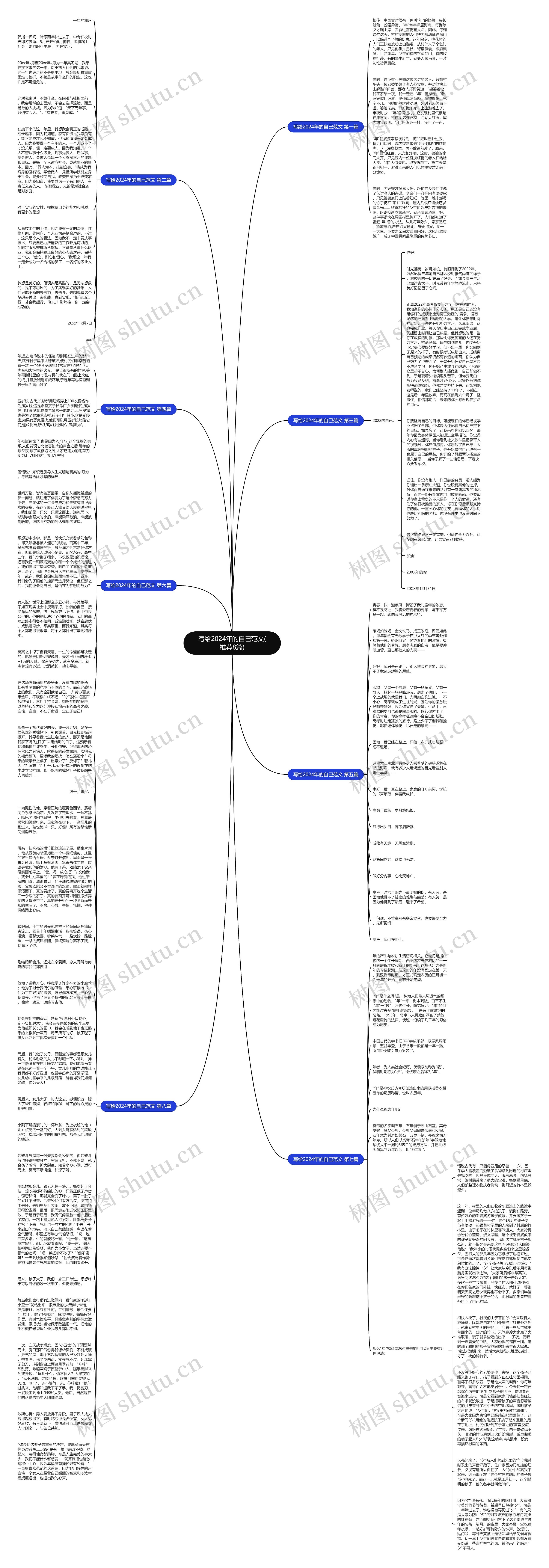 写给2024年的自己范文(推荐8篇)思维导图