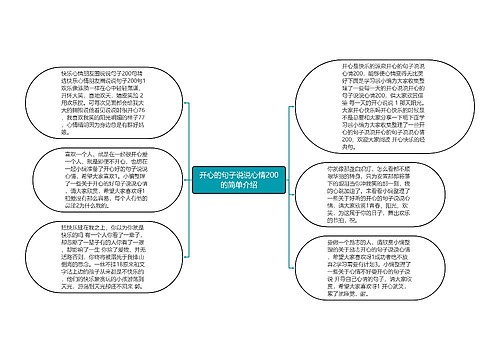 开心的句子说说心情200的简单介绍