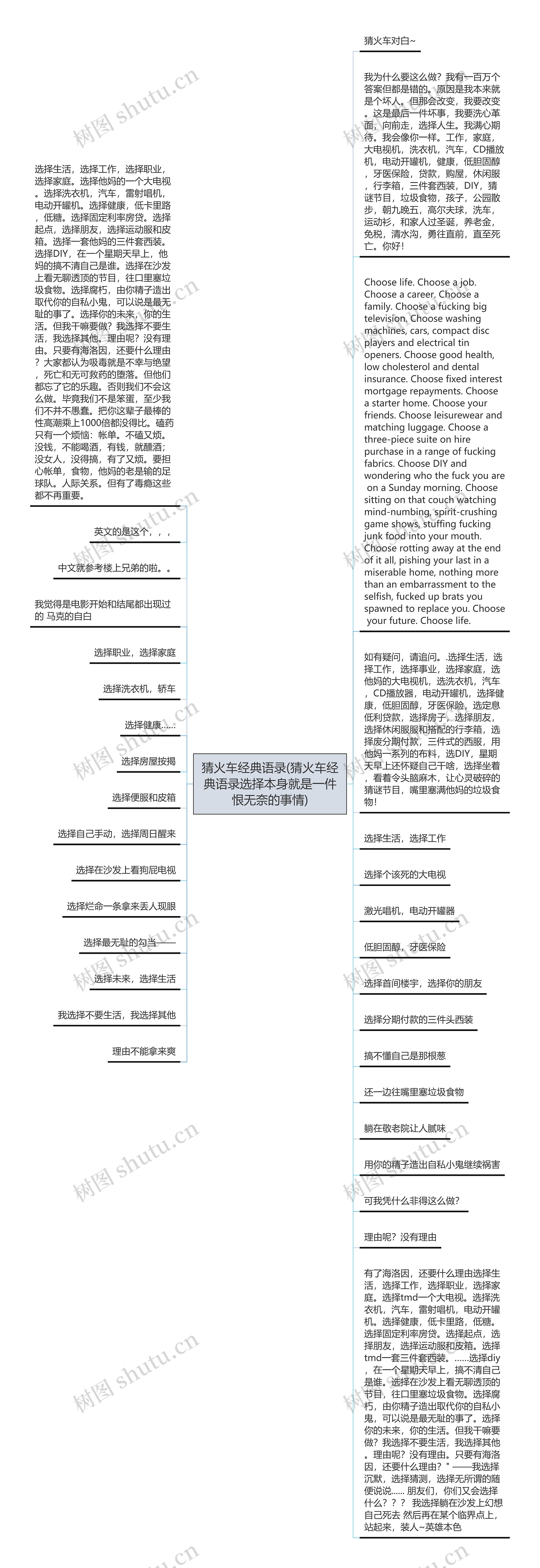 猜火车经典语录(猜火车经典语录选择本身就是一件恨无奈的事情)