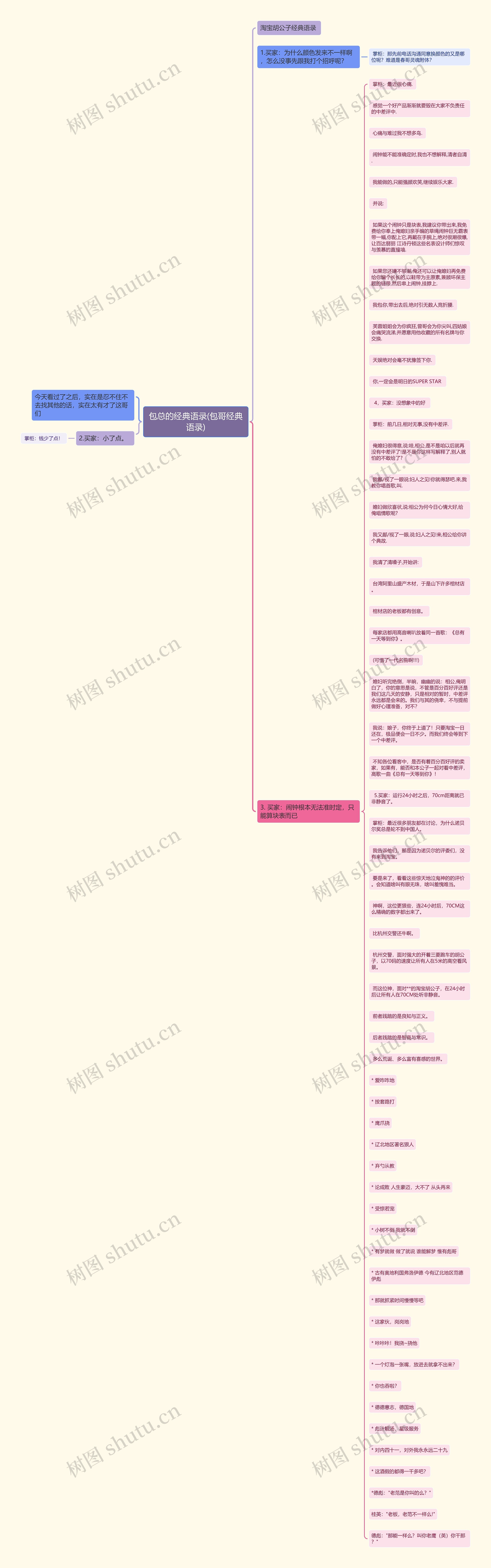 包总的经典语录(包哥经典语录)思维导图