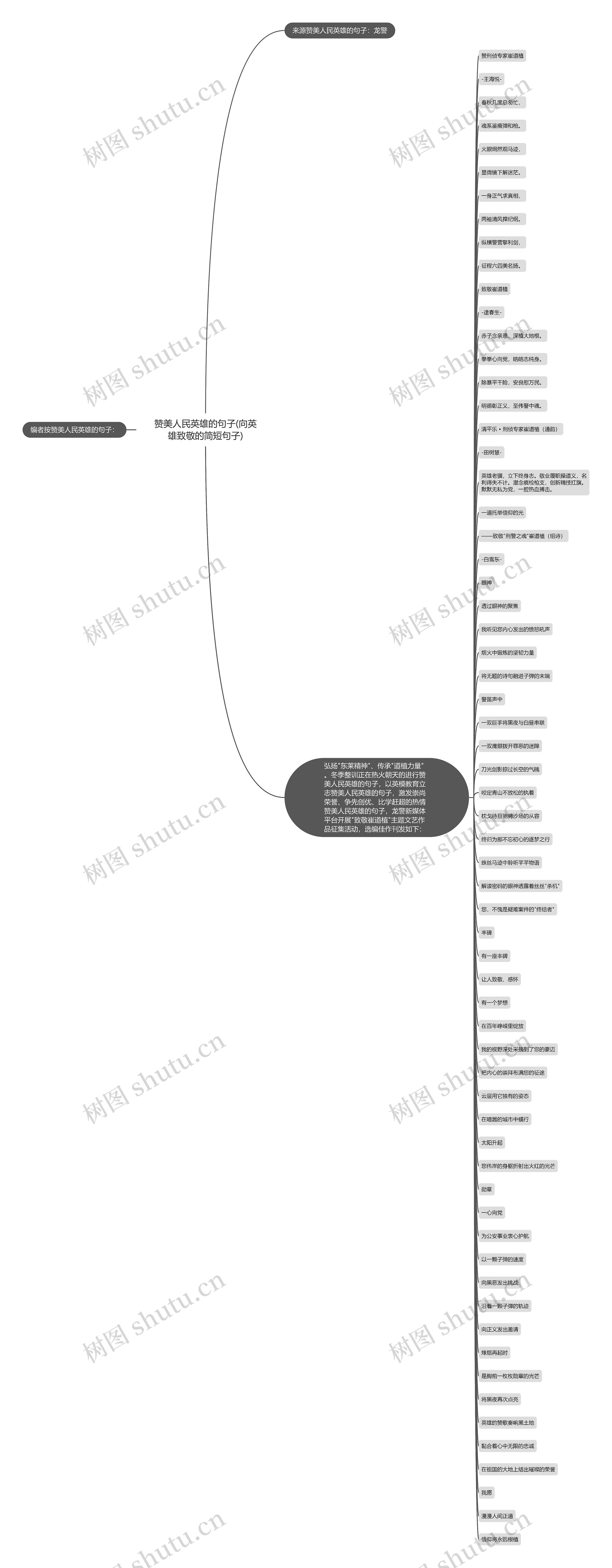 赞美人民英雄的句子(向英雄致敬的简短句子)思维导图