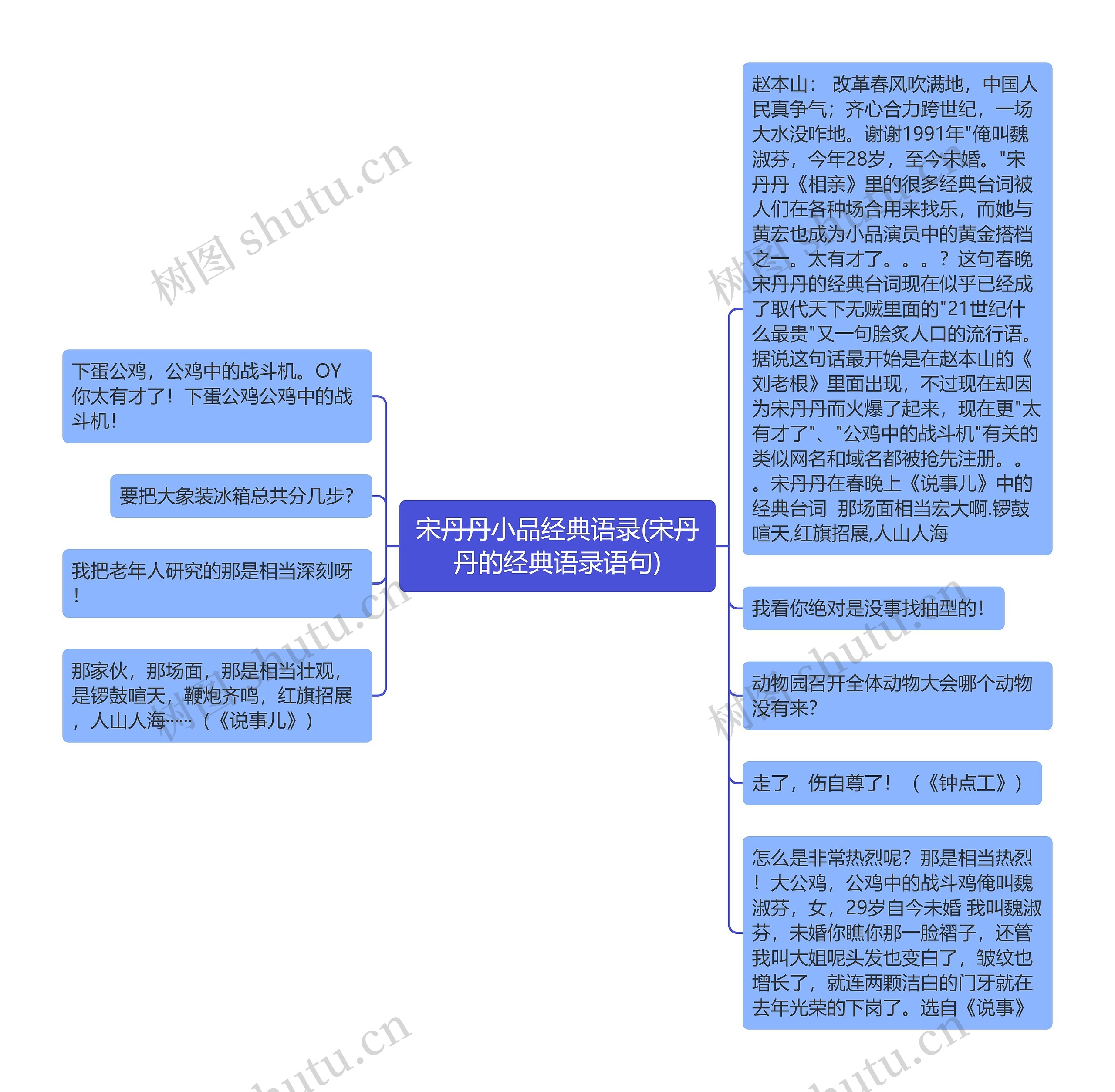 宋丹丹小品经典语录(宋丹丹的经典语录语句)思维导图