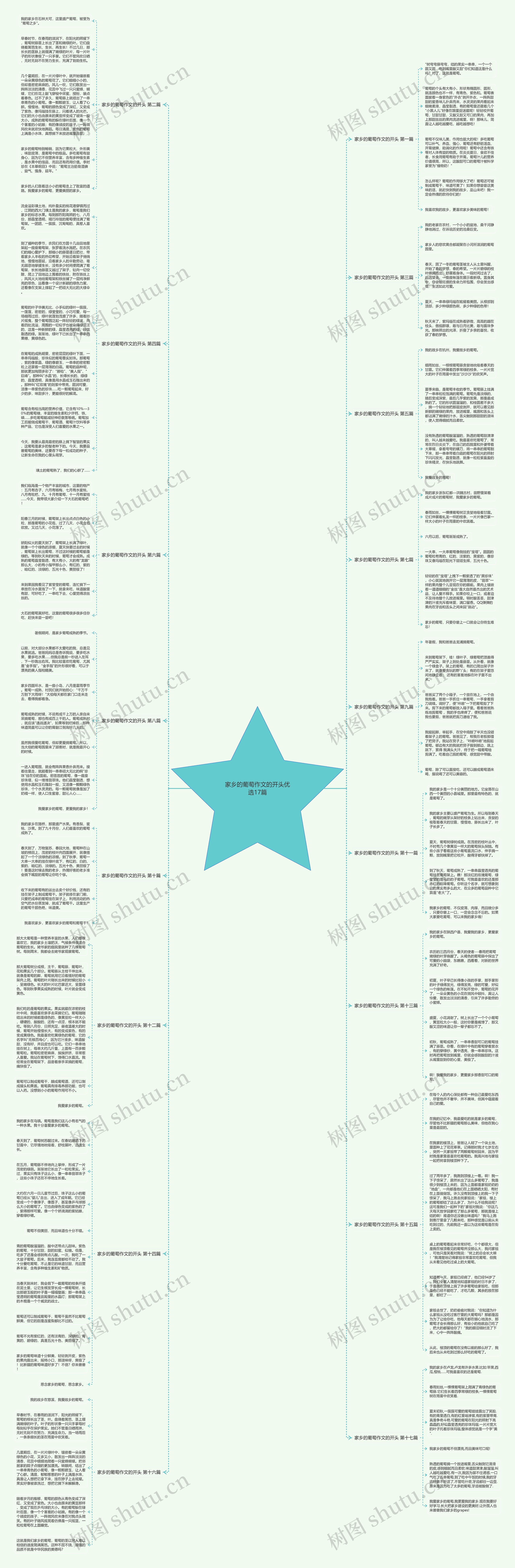 家乡的葡萄作文的开头优选17篇思维导图
