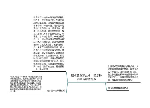 晴水翡翠怎么样    晴水种翡翠有哪些特点