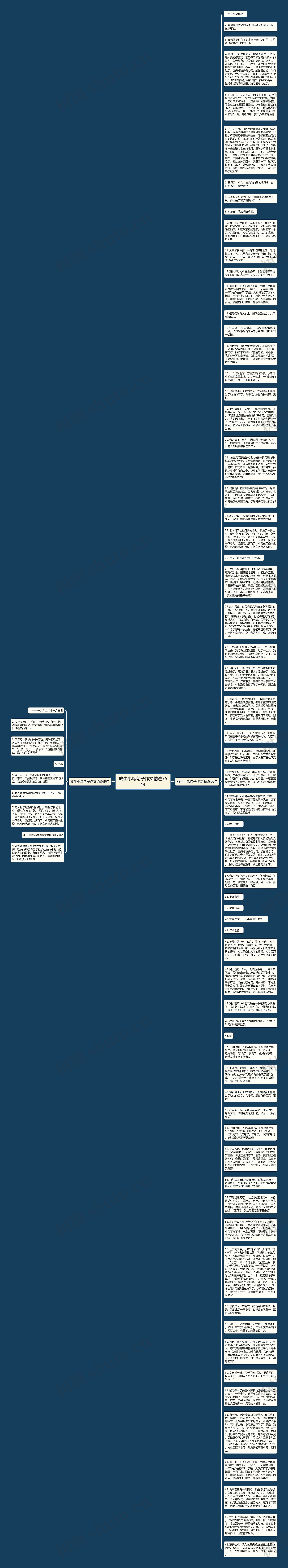 放生小鸟句子作文精选75句思维导图