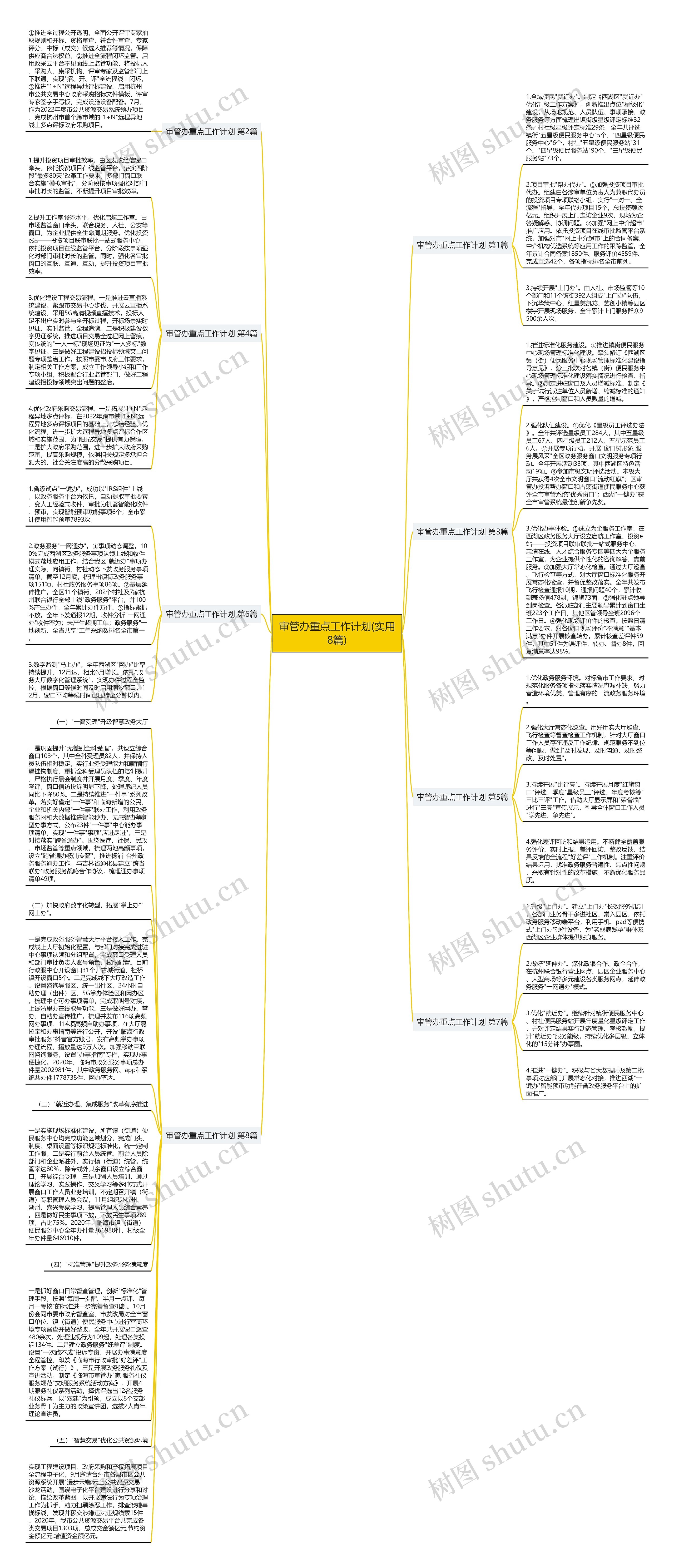 审管办重点工作计划(实用8篇)思维导图