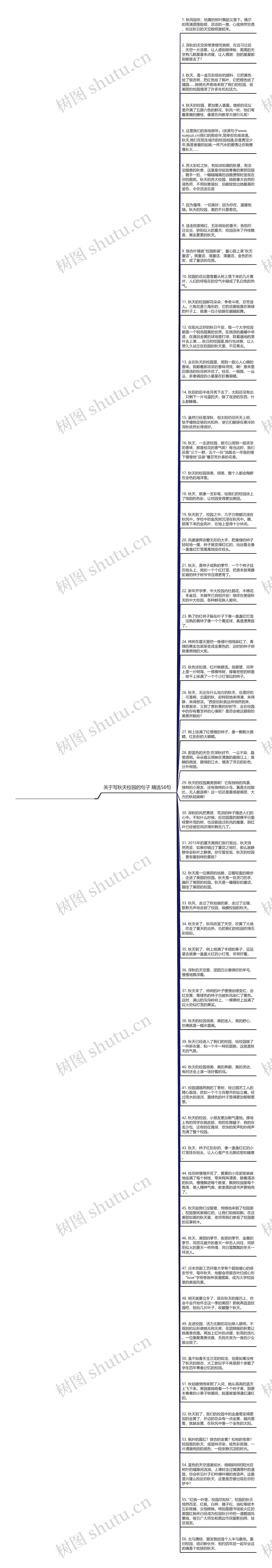 关于写秋天校园的句子精选56句