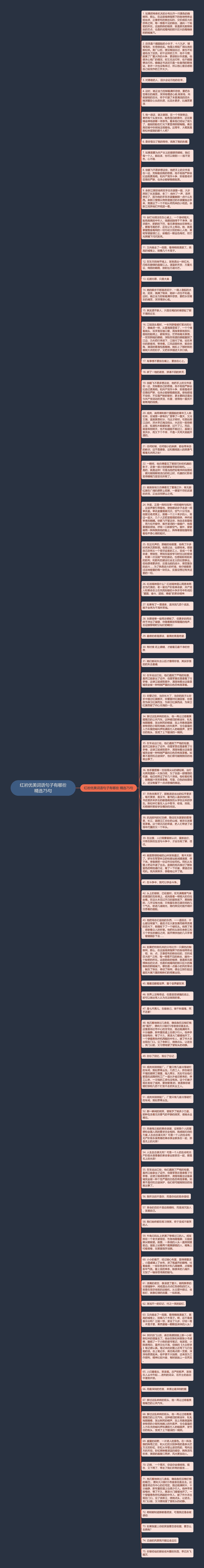 红岩优美词语句子有哪些精选75句思维导图