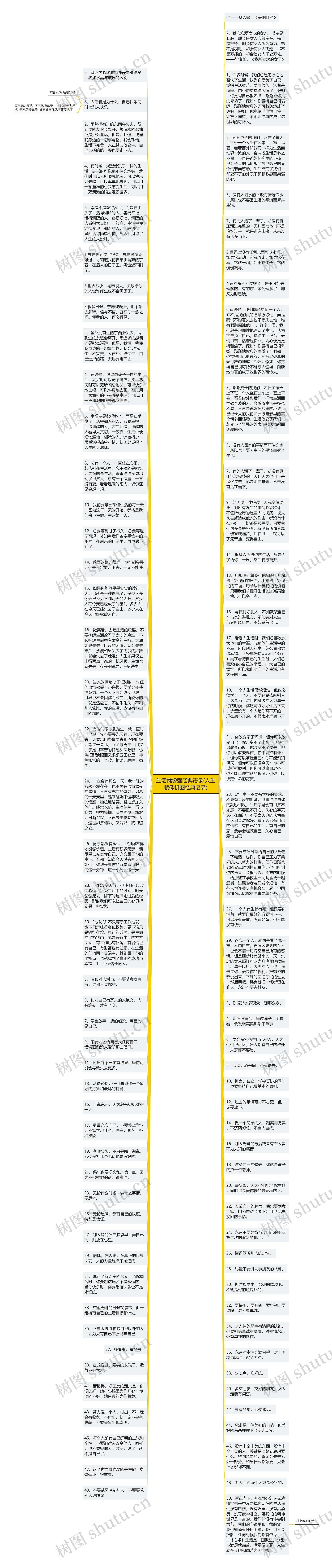 生活就像强经典语录(人生就像拼图经典语录)思维导图