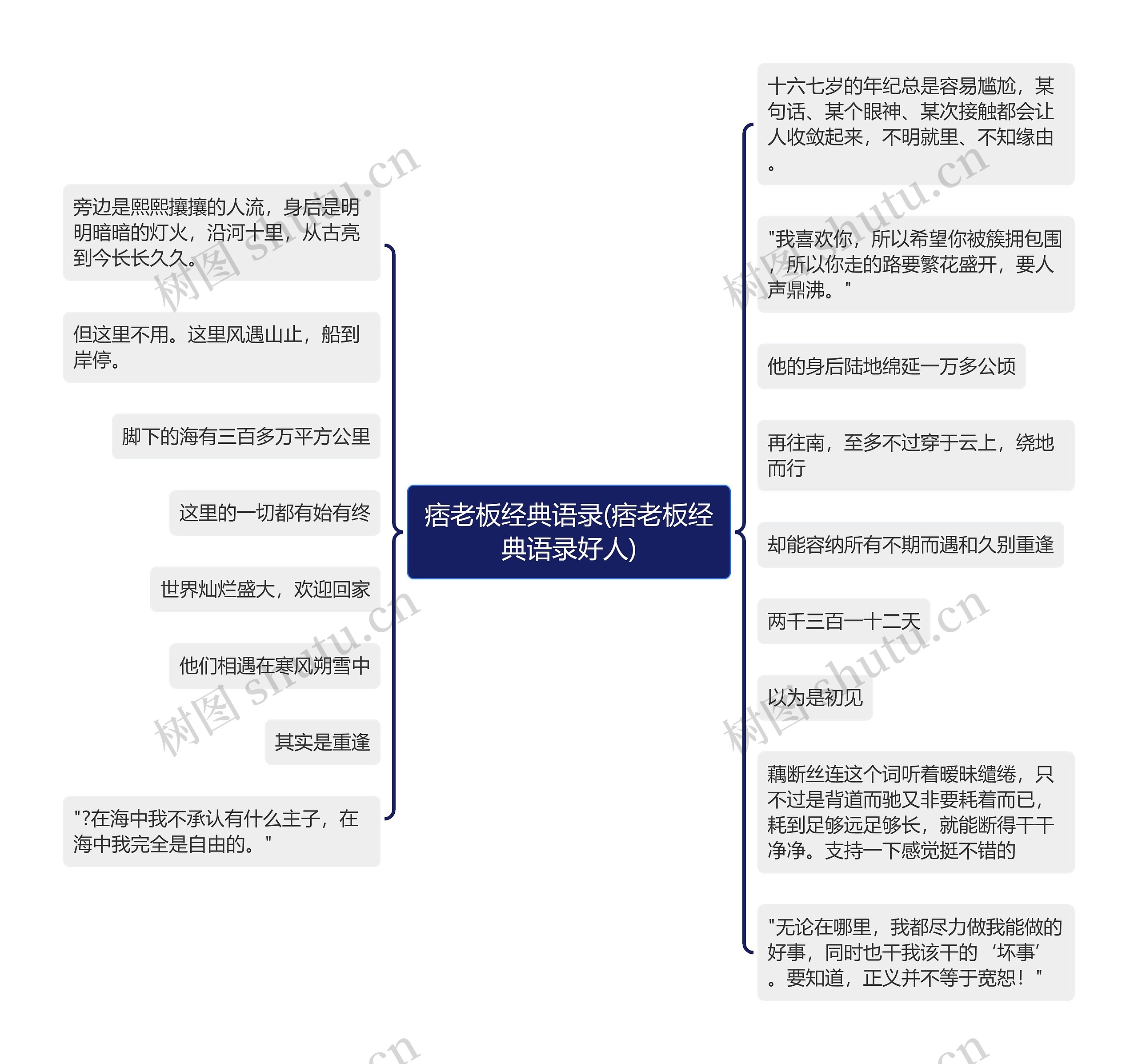 痞老板经典语录(痞老板经典语录好人)思维导图