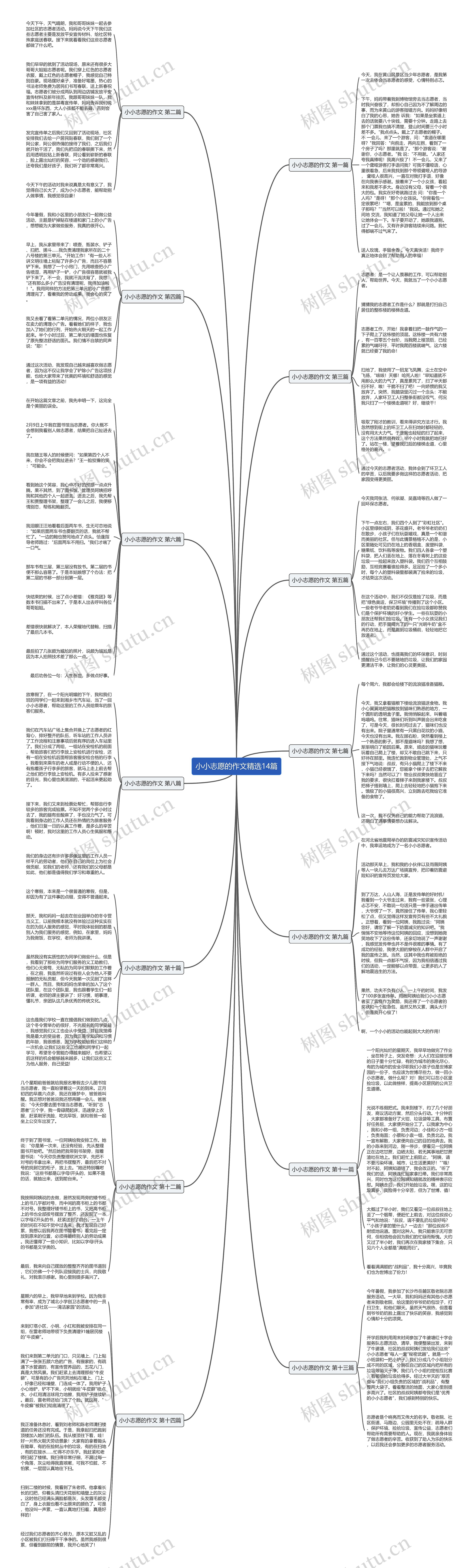 小小志愿的作文精选14篇思维导图