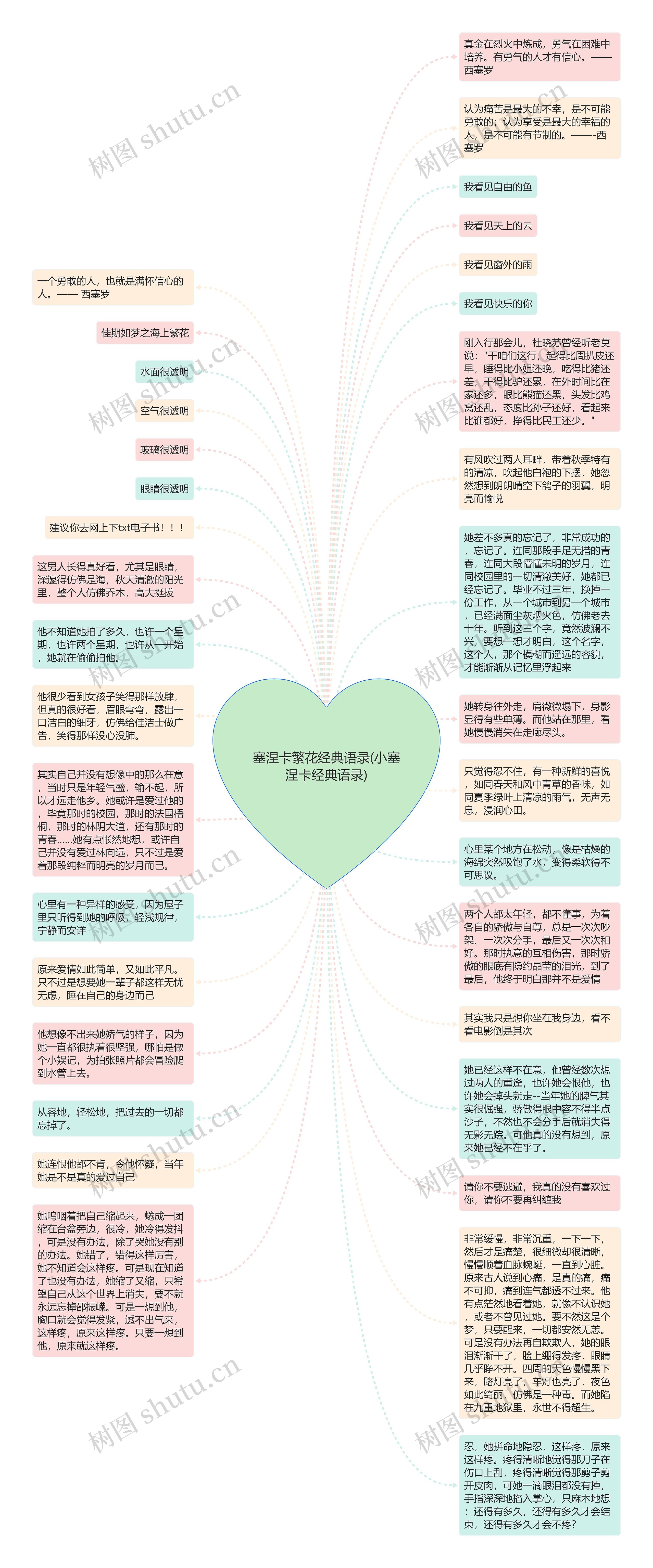 塞涅卡繁花经典语录(小塞涅卡经典语录)思维导图