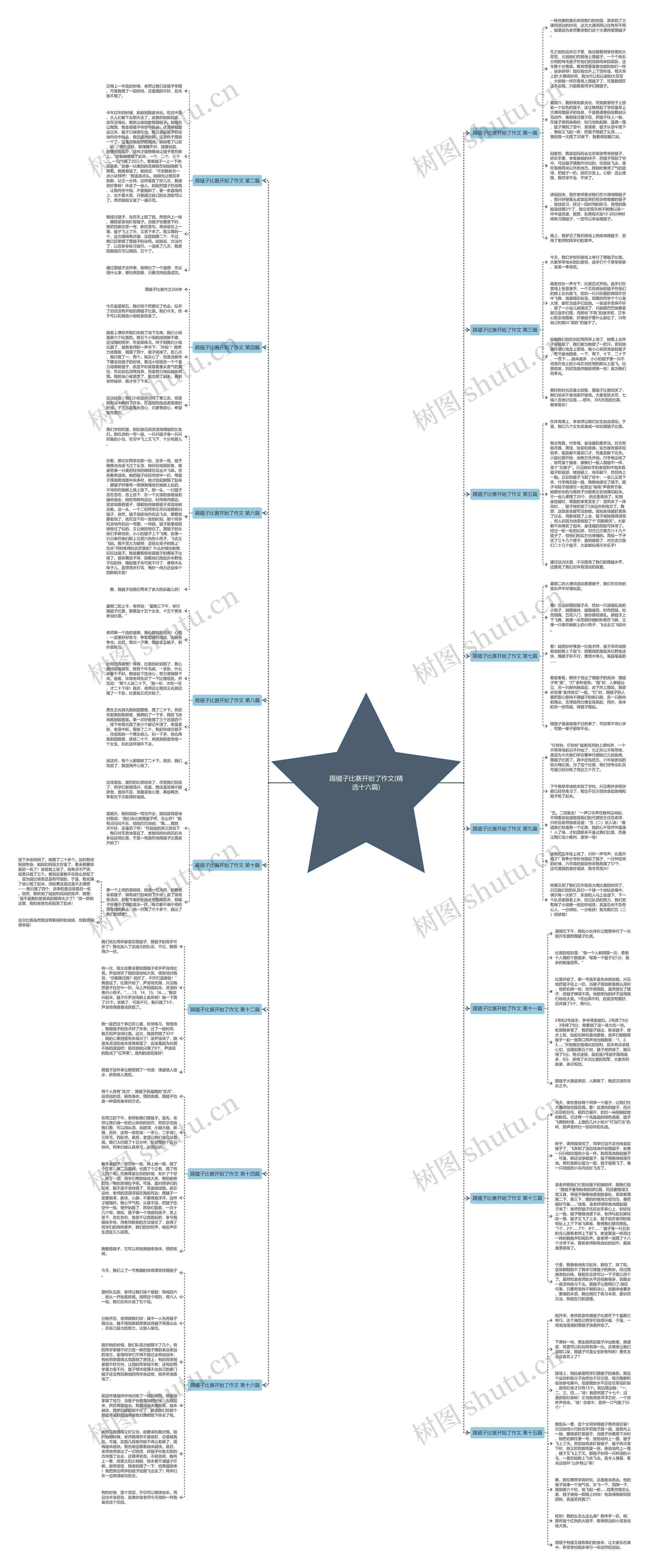 踢毽子比赛开始了作文(精选十六篇)思维导图高清图 踢毽子比赛开始了作文(精选十六篇)思维导图