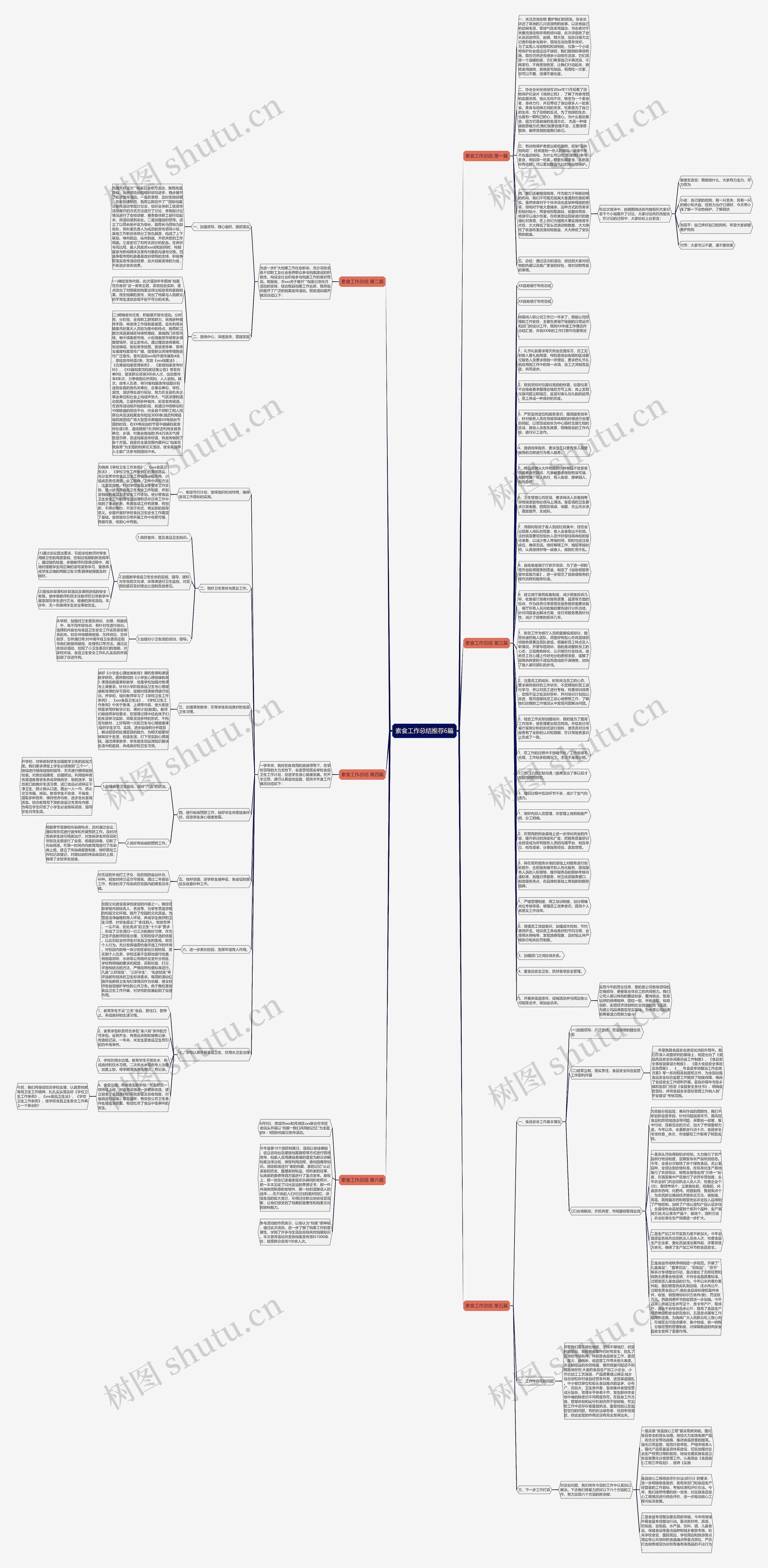 素食工作总结推荐6篇思维导图