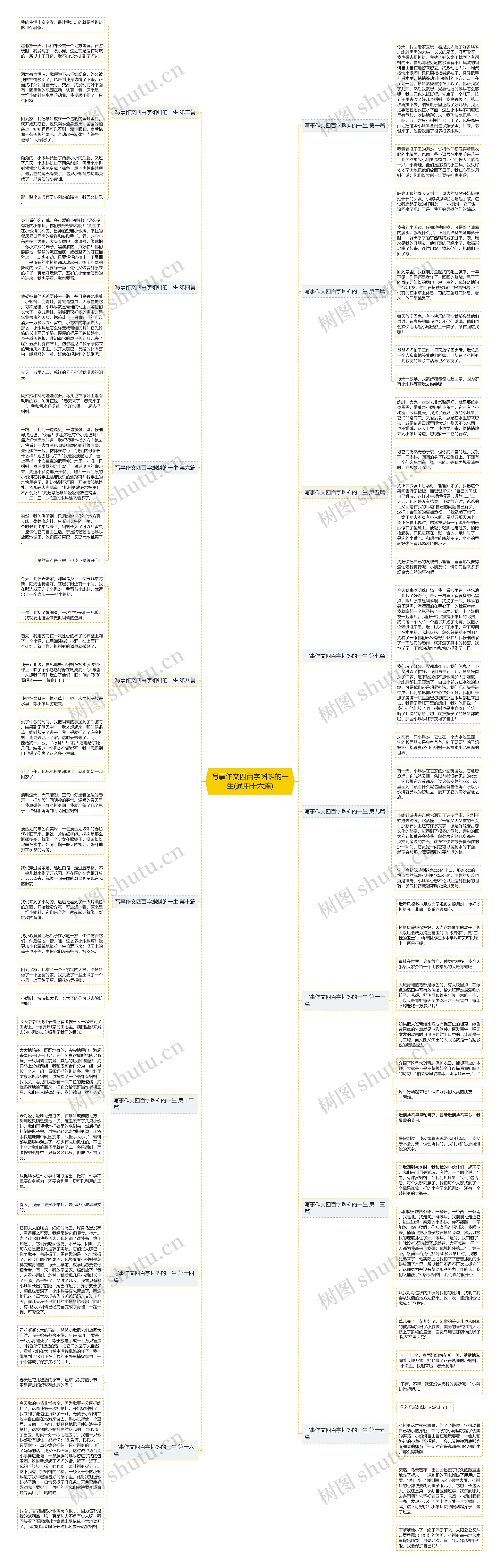 写事作文四百字蝌蚪的一生(通用十六篇) 写事作文四百字蝌蚪的一生(通用十六篇)