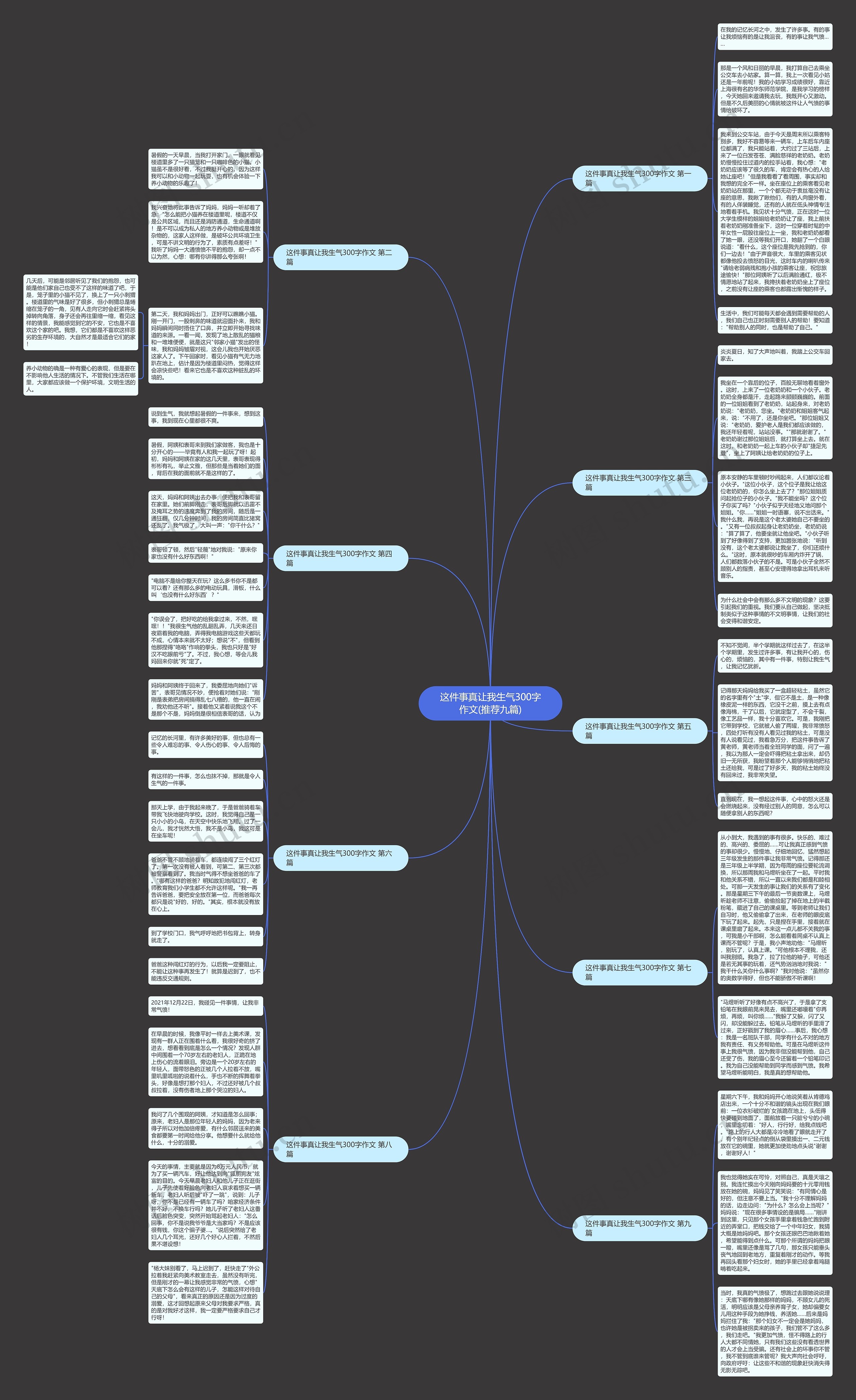 这件事真让我生气300字作文(推荐九篇)思维导图