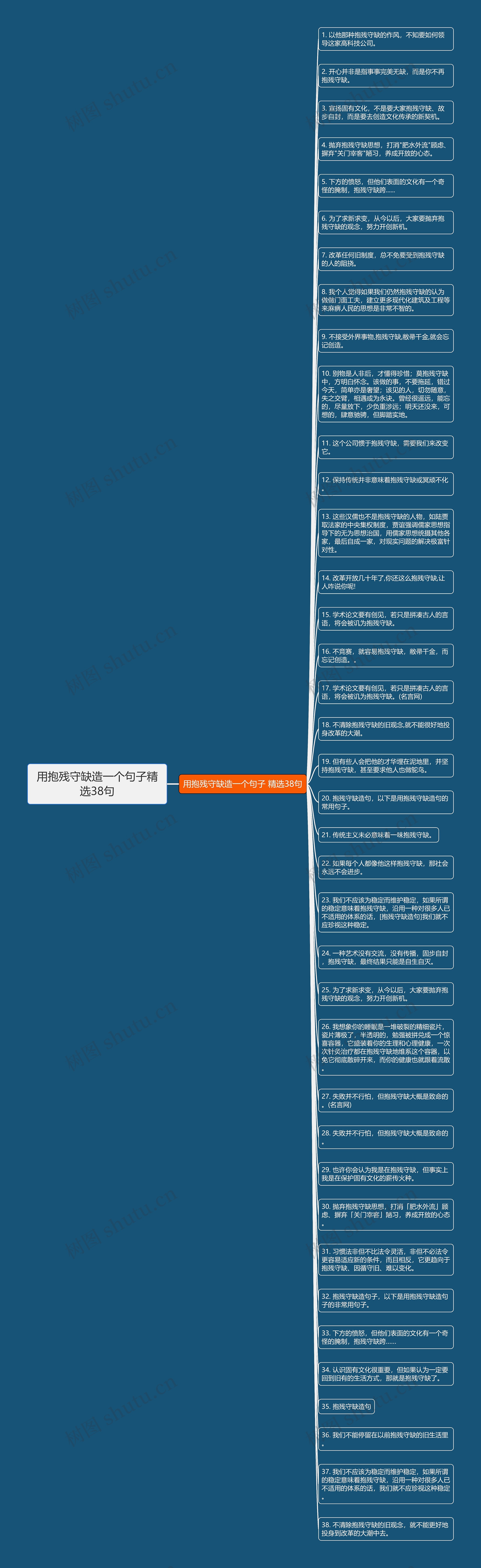 用抱残守缺造一个句子精选38句