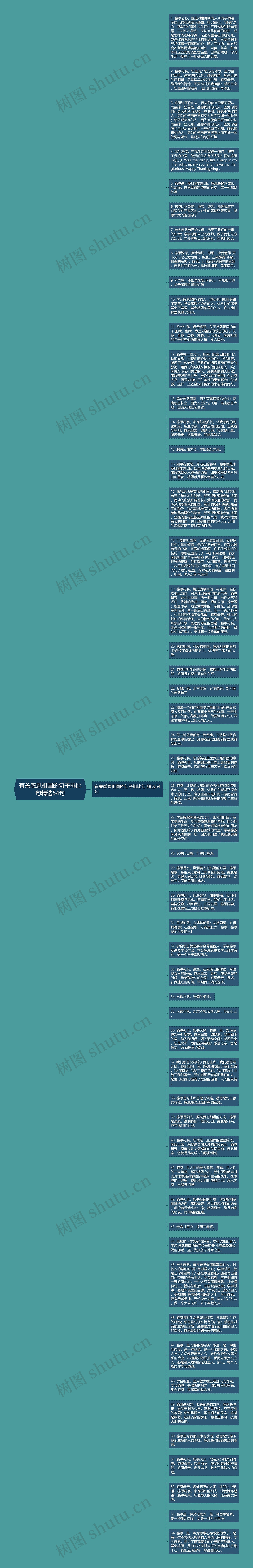 有关感恩祖国的句子排比句精选54句思维导图