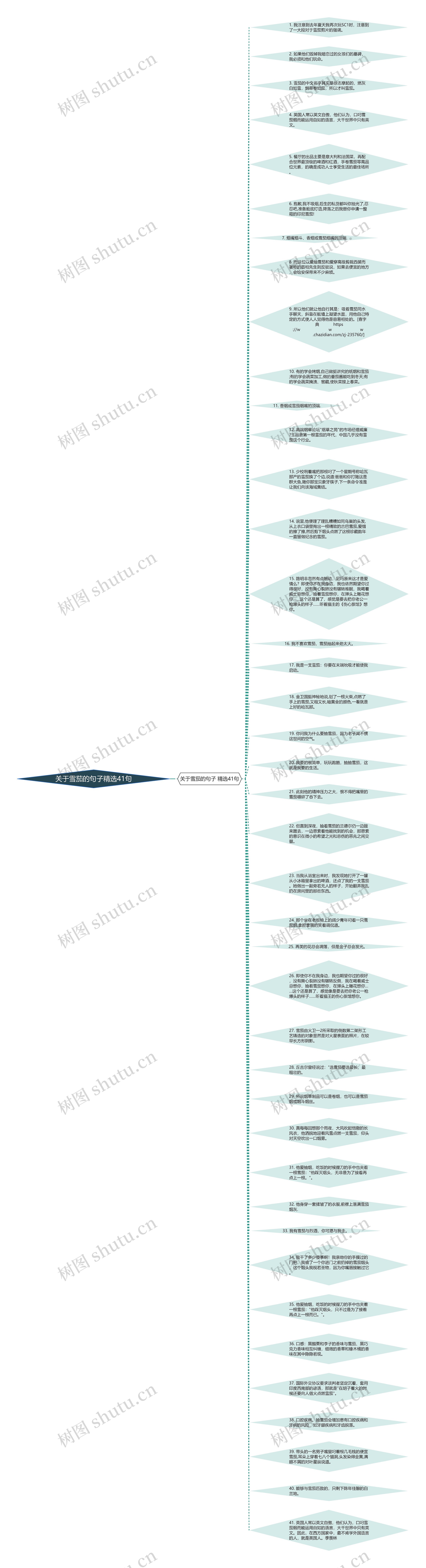 关于雪茄的句子精选41句思维导图