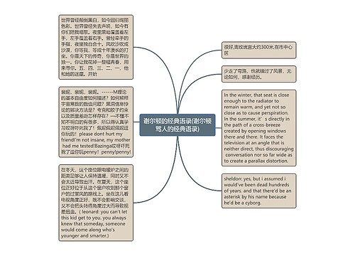 谢尔顿的经典语录(谢尔顿骂人的经典语录)