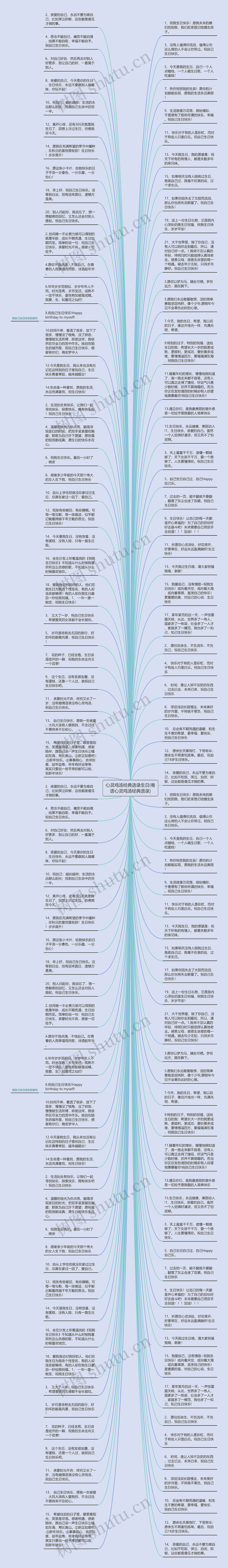 心灵鸡汤经典语录生日(粤语心灵鸡汤经典语录)思维导图