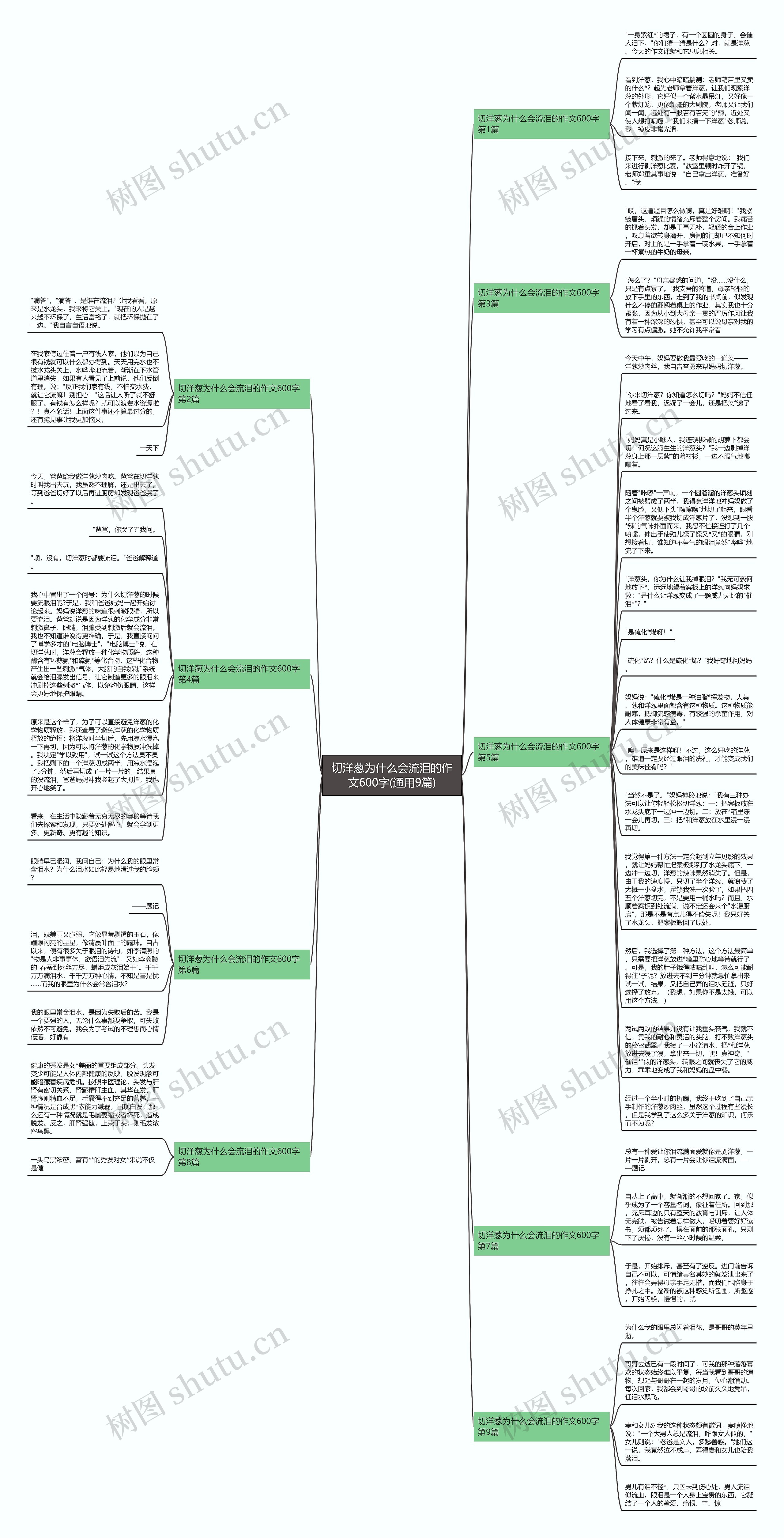 切洋葱为什么会流泪的作文600字(通用9篇)思维导图
