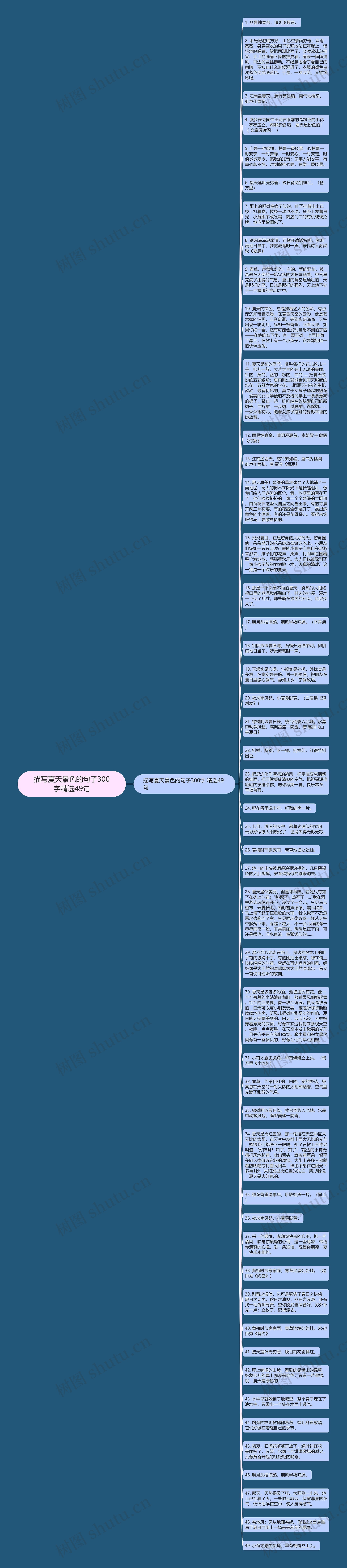 描写夏天景色的句子300字精选49句
