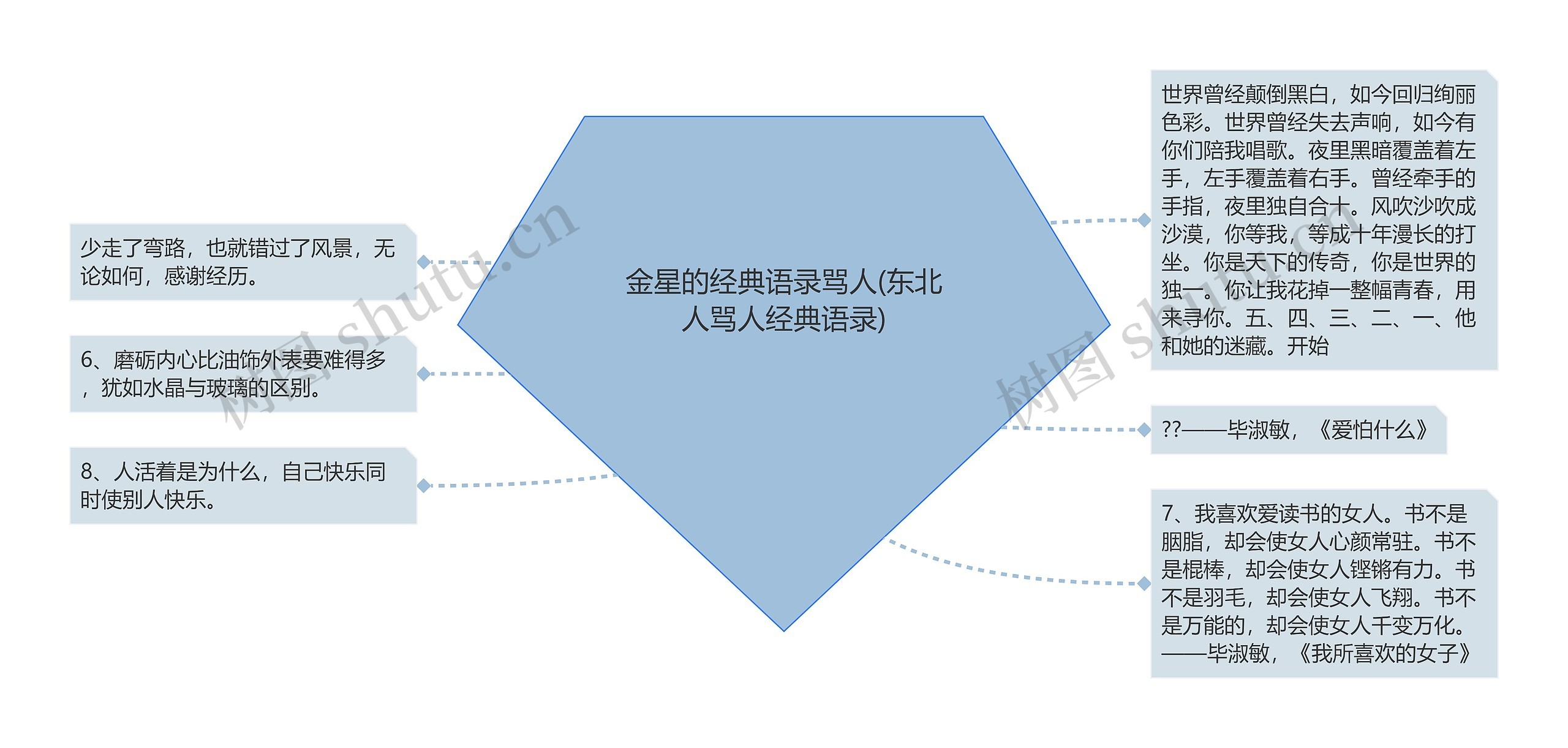 金星的经典语录骂人(东北人骂人经典语录)思维导图