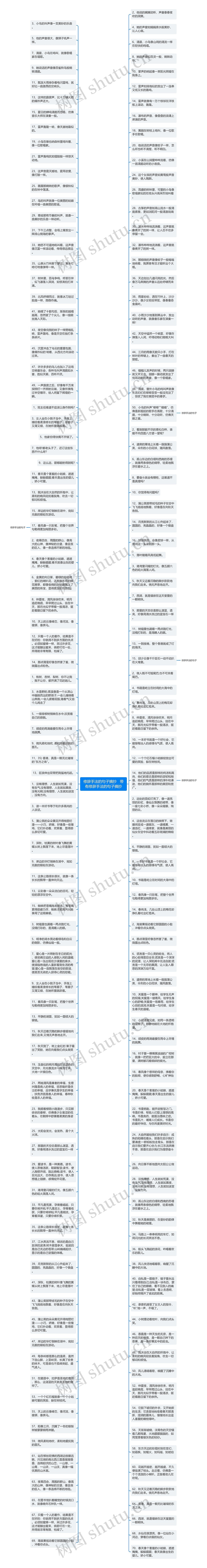 修辞手法的句子摘抄   带有修辞手法的句子摘抄思维导图