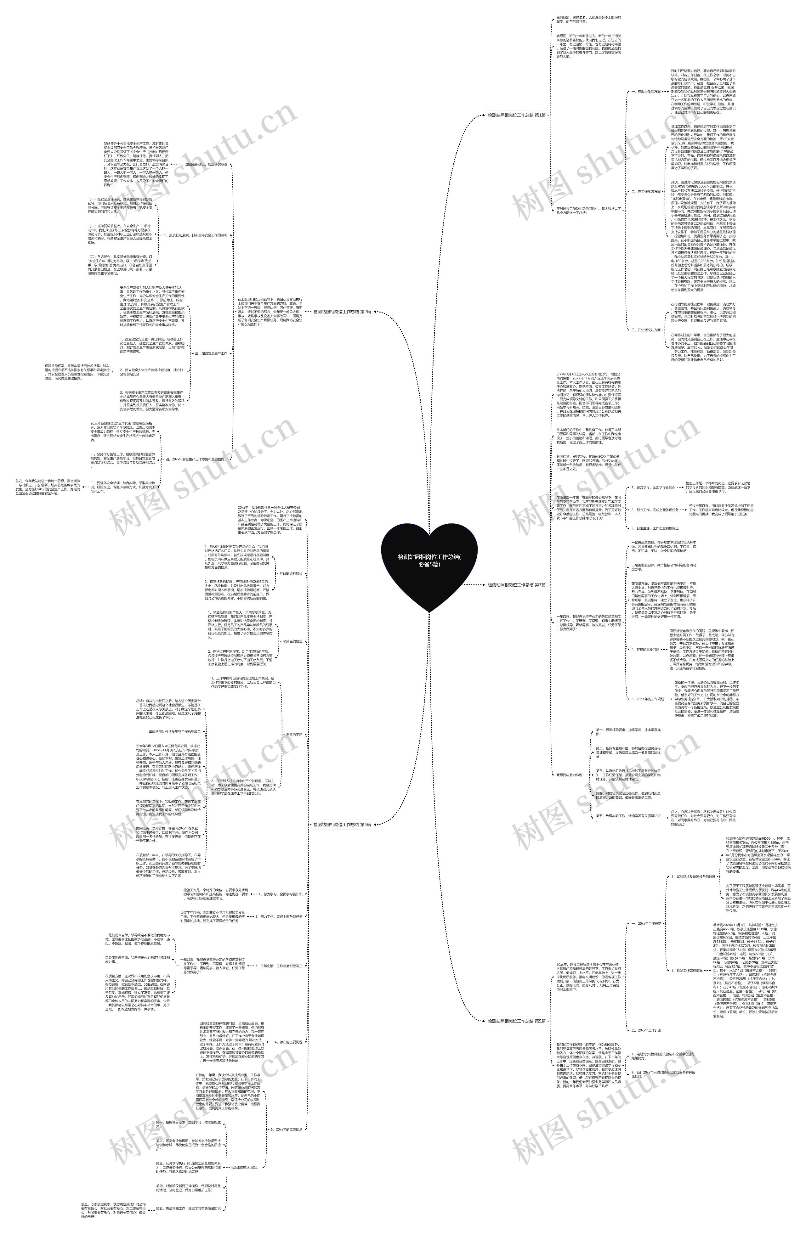 检测站照相岗位工作总结(必备5篇)思维导图