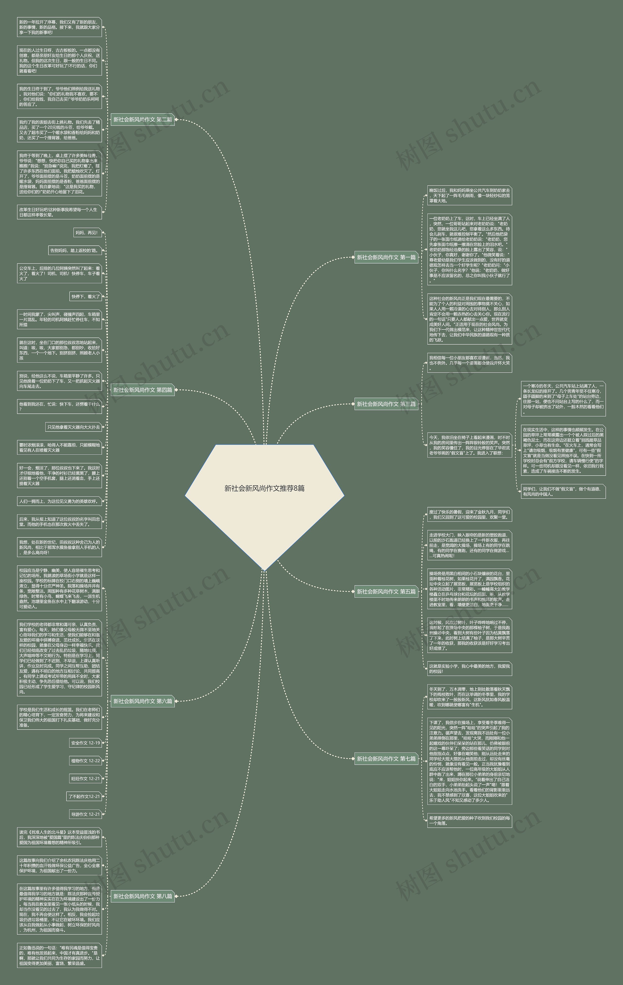 新社会新风尚作文推荐8篇思维导图
