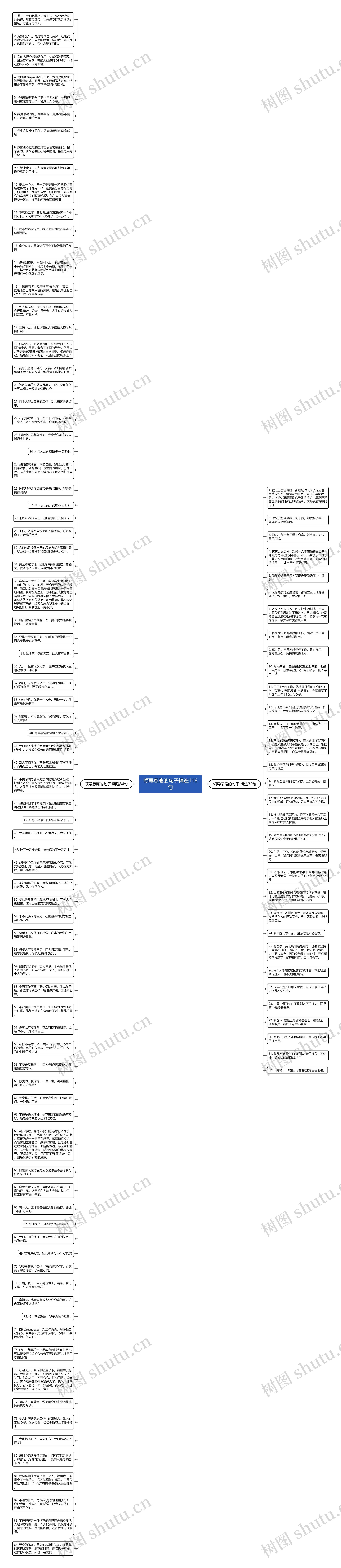 领导忽略的句子精选116句思维导图