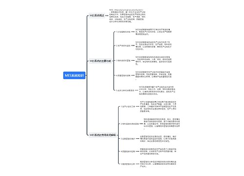 MES系统知识