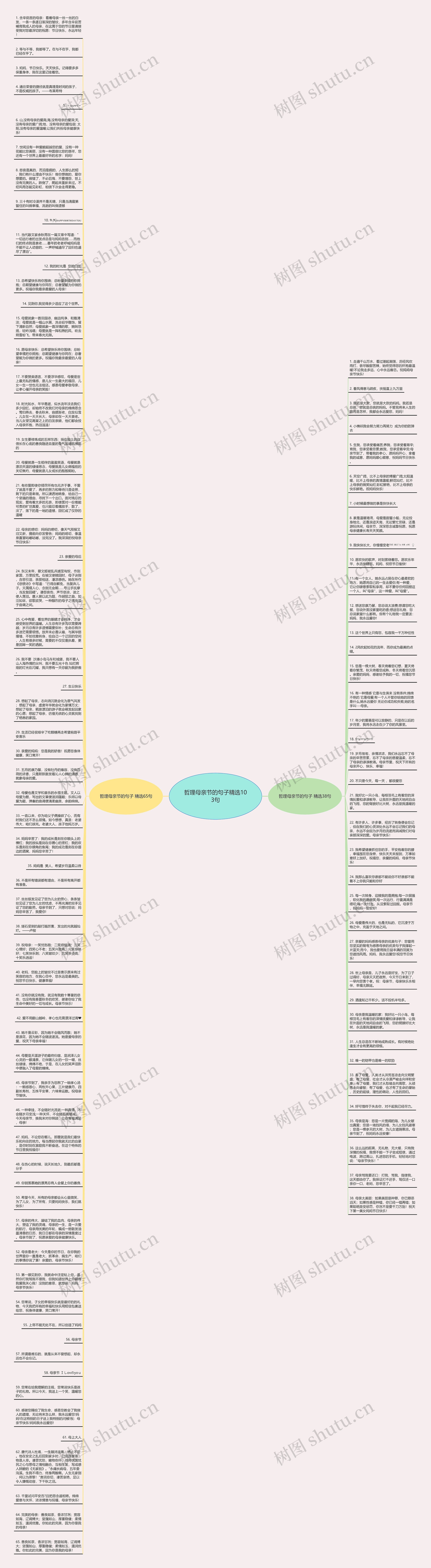 哲理母亲节的句子精选103句思维导图