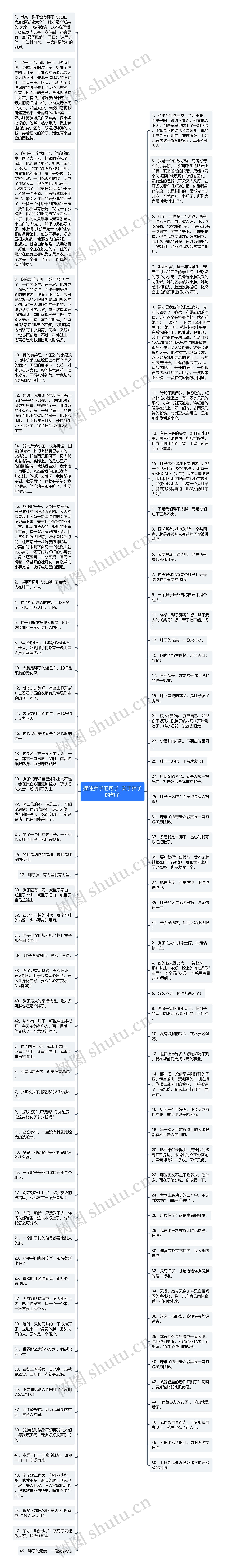 描述胖子的句子  关于胖子的句子思维导图