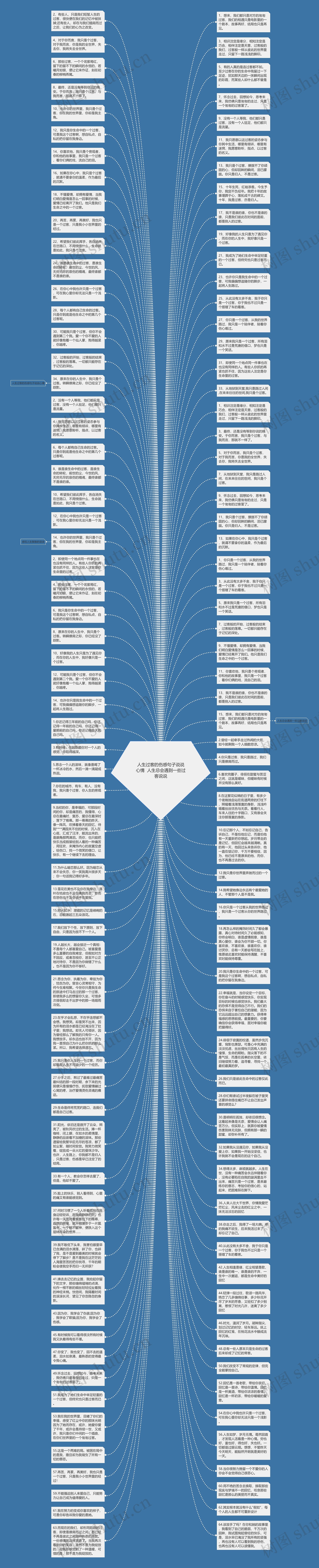 人生过客的伤感句子说说心情  人生总会遇到一些过客说说思维导图