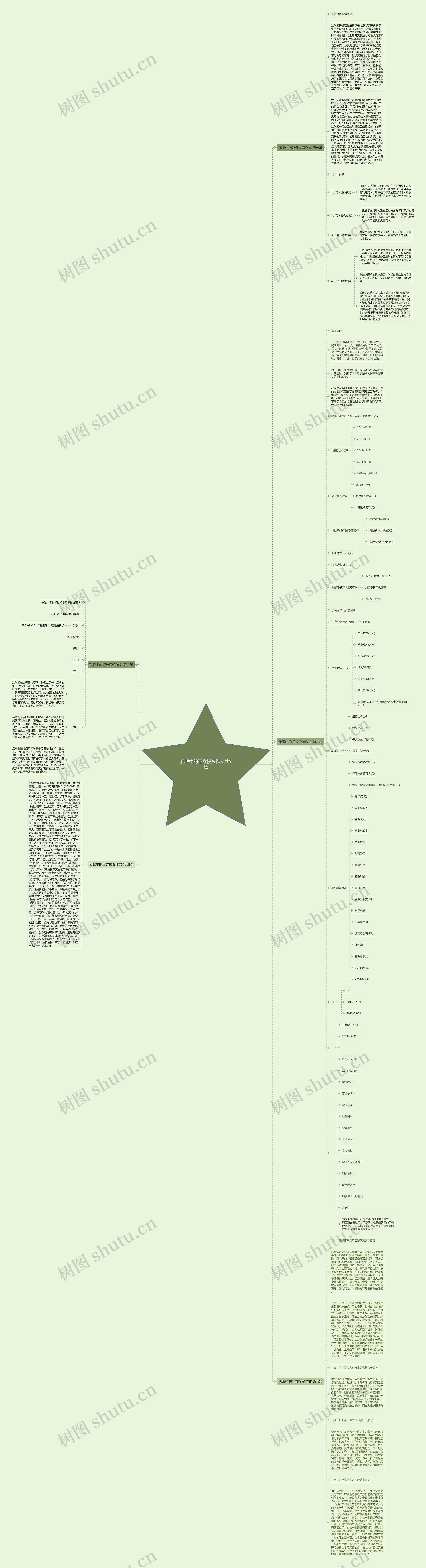 我眼中的证券投资作文共5篇思维导图