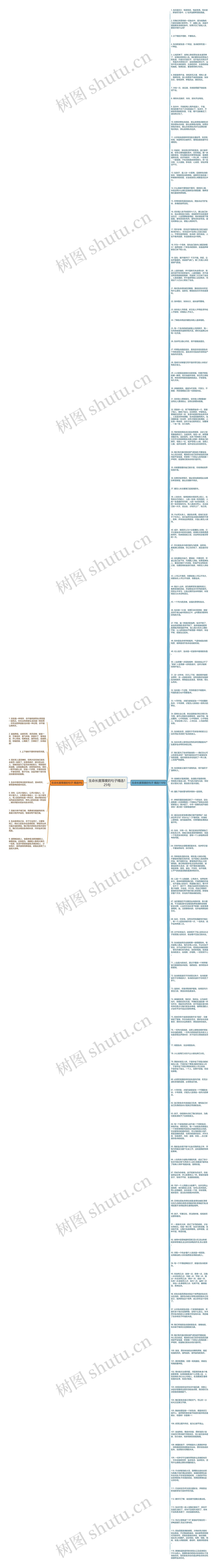 生命长度厚度的句子精选125句思维导图