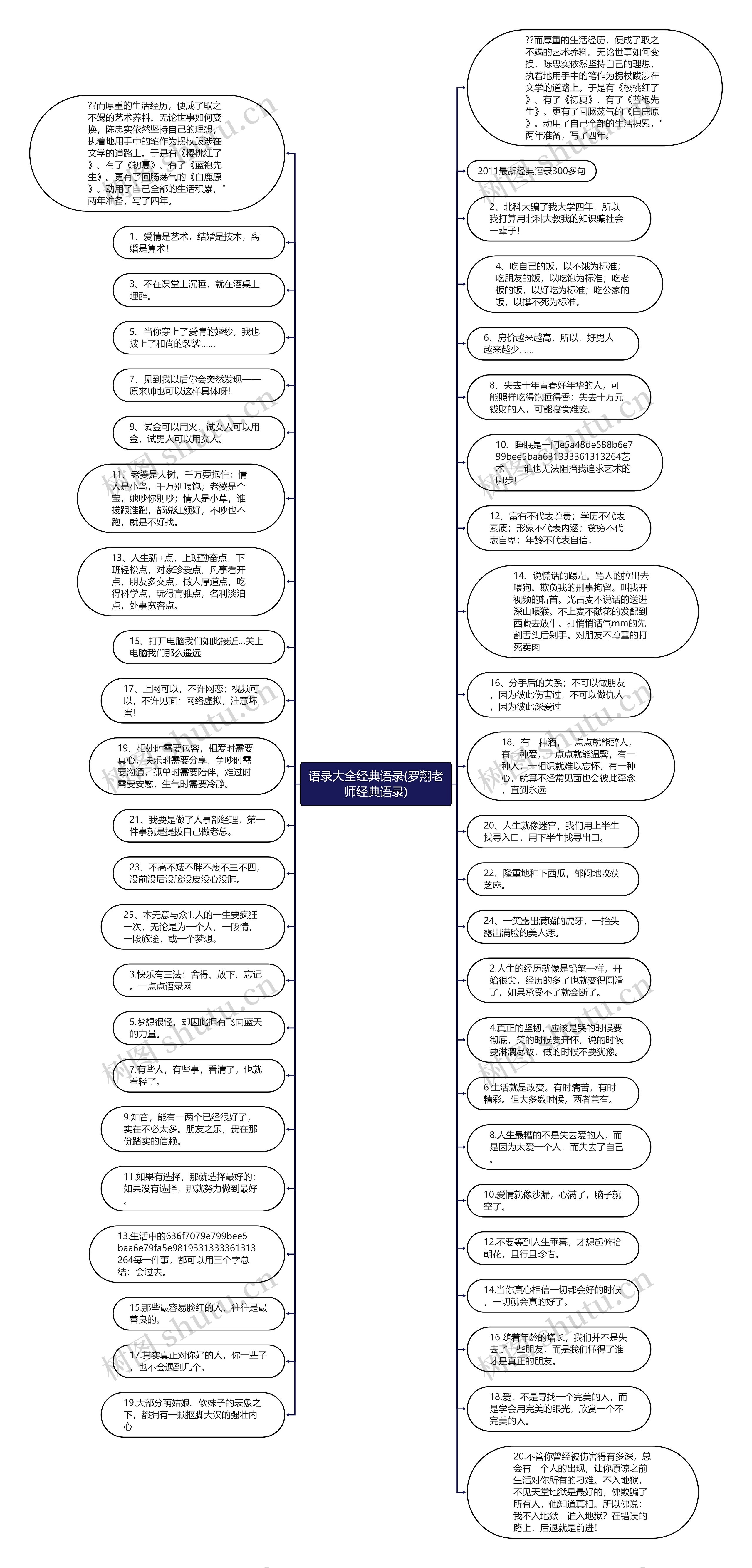 语录大全经典语录(罗翔老师经典语录)思维导图