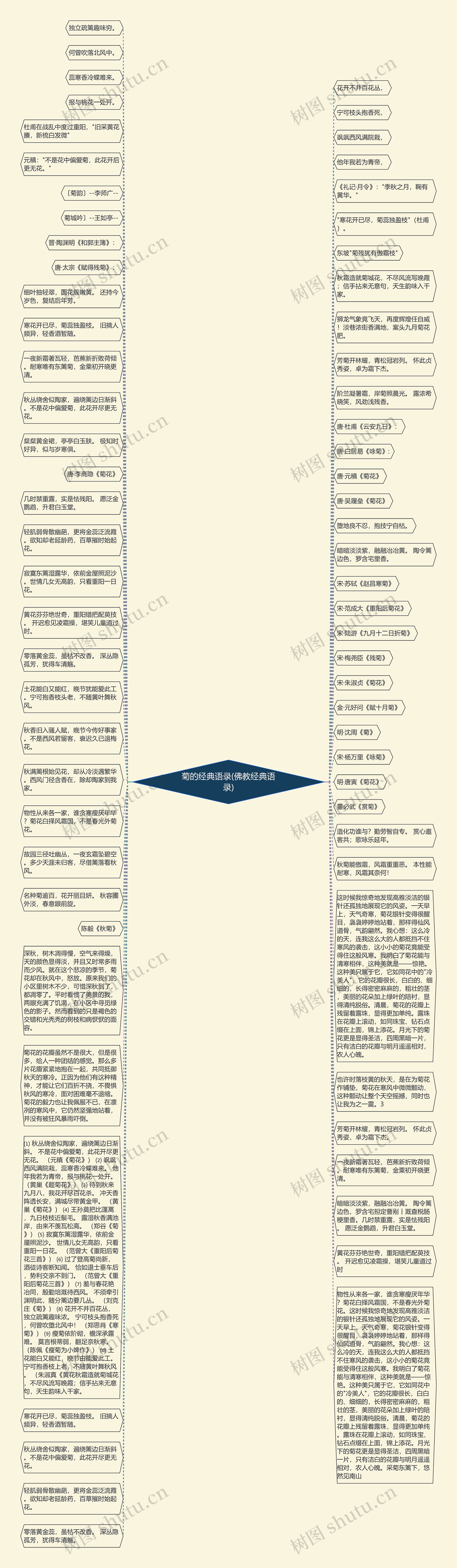 菊的经典语录(佛教经典语录)思维导图