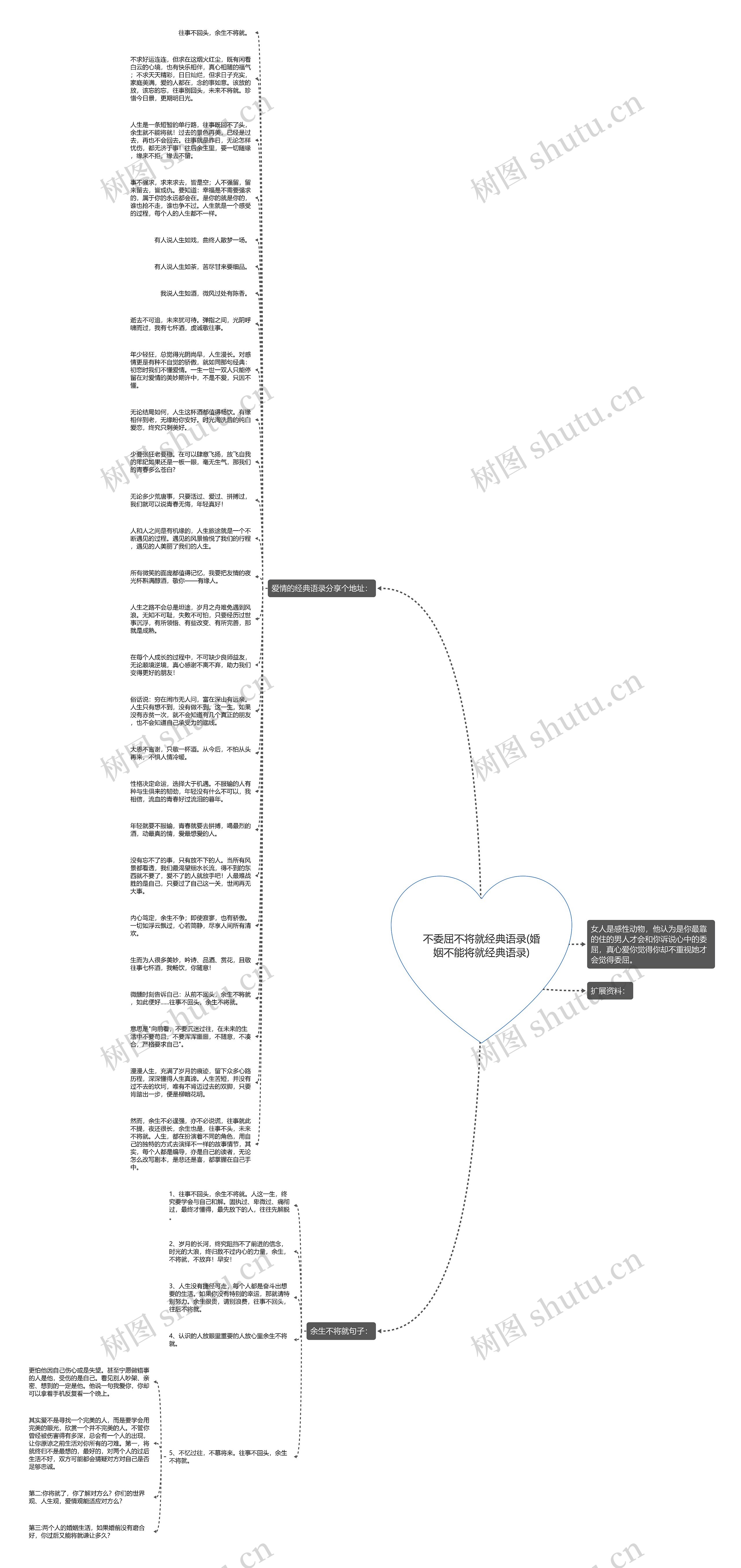 不委屈不将就经典语录(婚姻不能将就经典语录)思维导图
