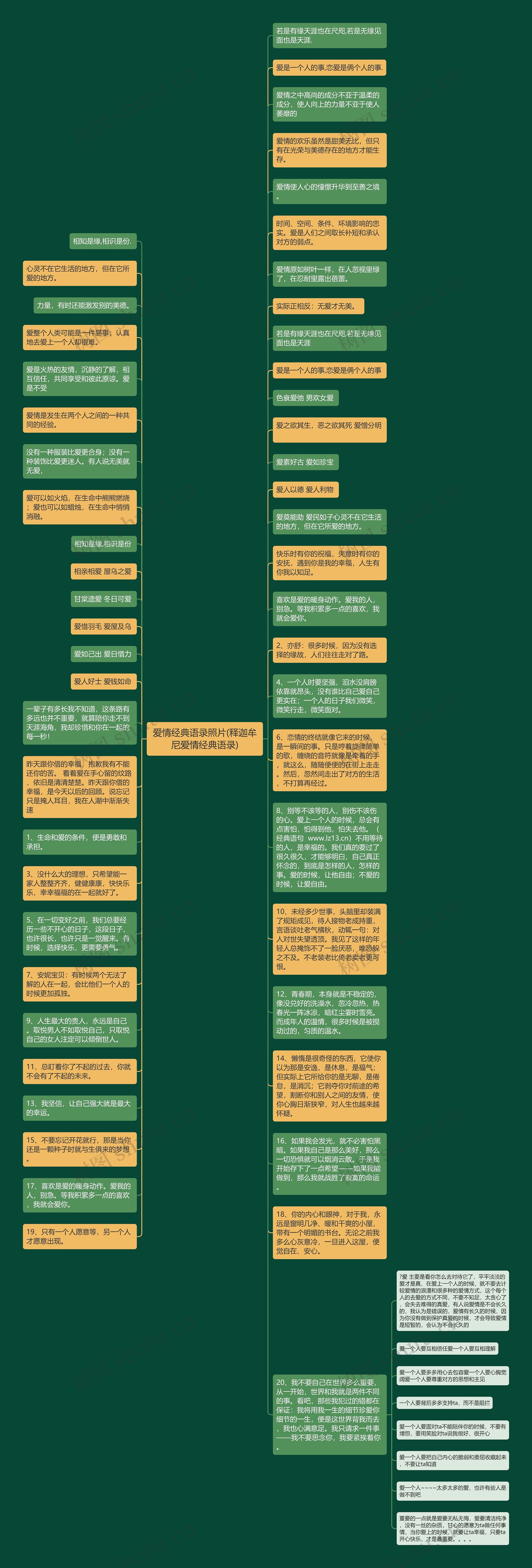 爱情经典语录照片(释迦牟尼爱情经典语录)思维导图