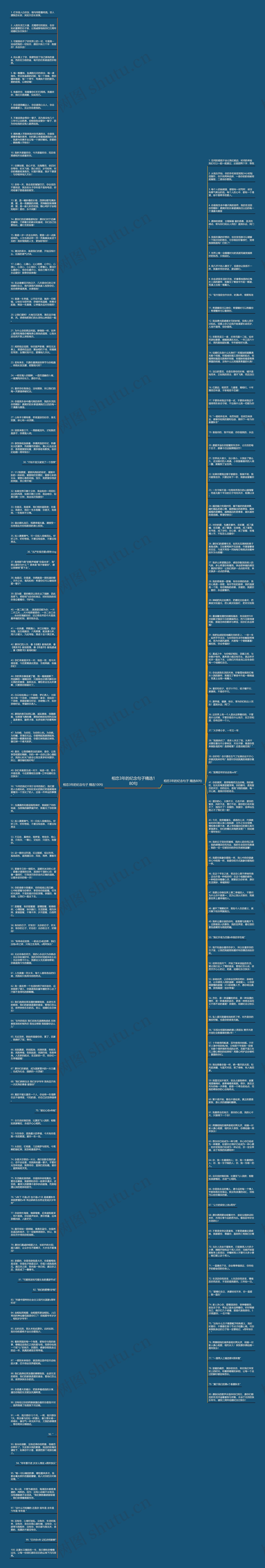 相恋3年的纪念句子精选180句思维导图